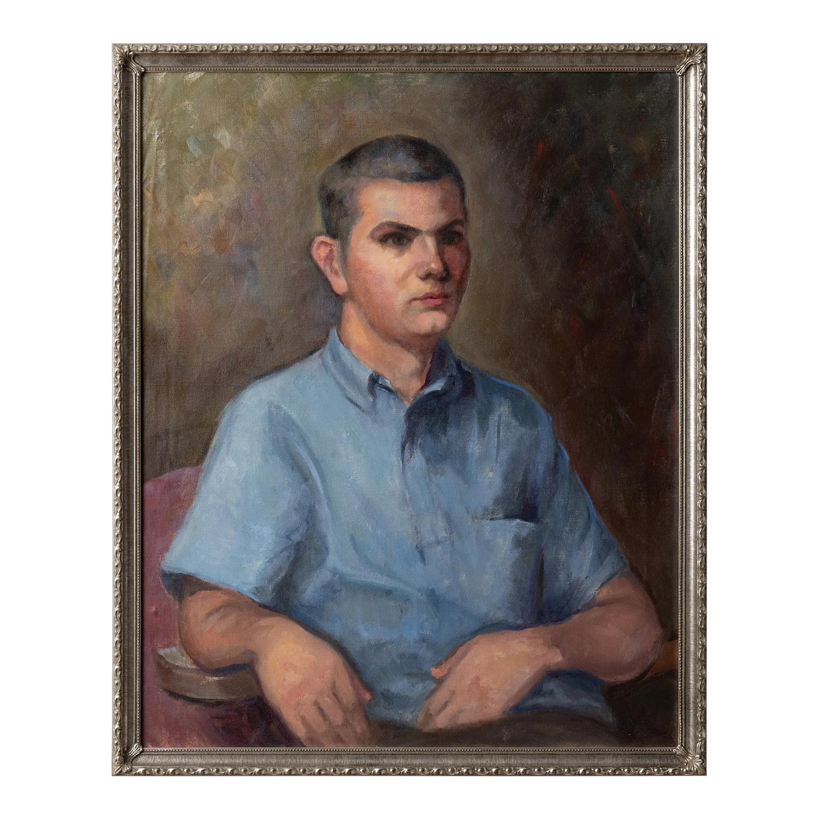 Anne Taylor Nash - Portrait of a Gentleman: Anne Taylor Nash (American, 1884-1968) Portrait of a gentleman, circa 1960 oil on canvas canvas: 24 by 30 inches frame: 26 by 32 inches collection of John and Virginia Duncan, Savannah. Condition: