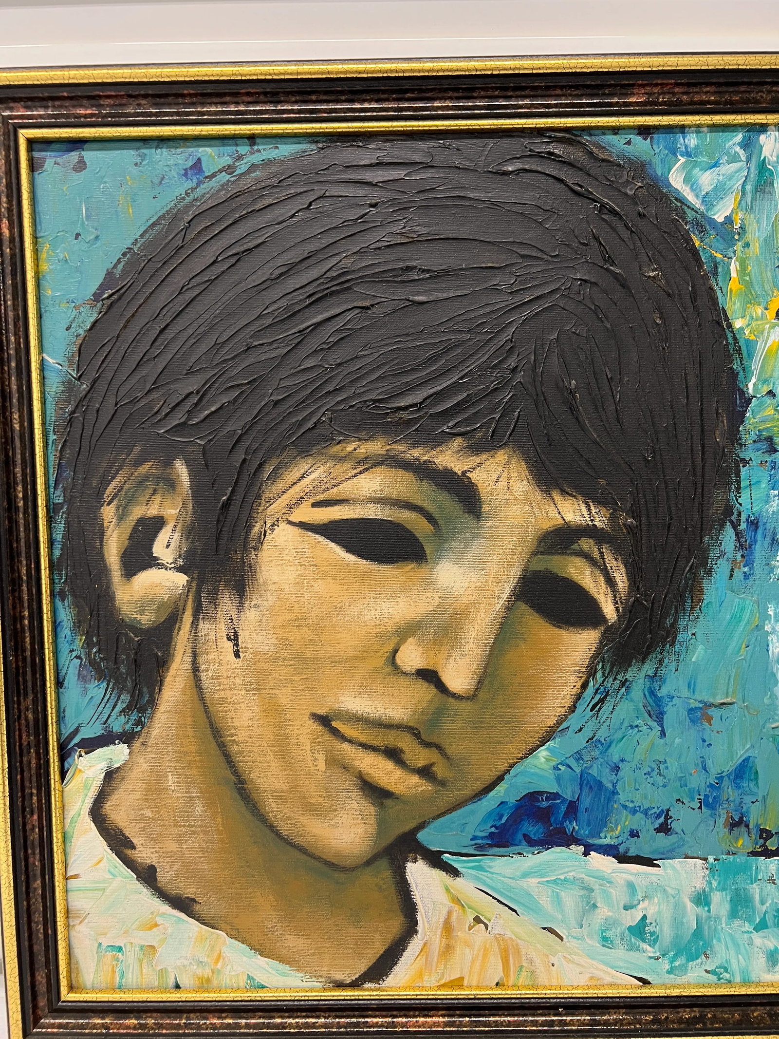 Mid Century Spanish Oil Painting of a Young Boy - Signed Ernest - 2