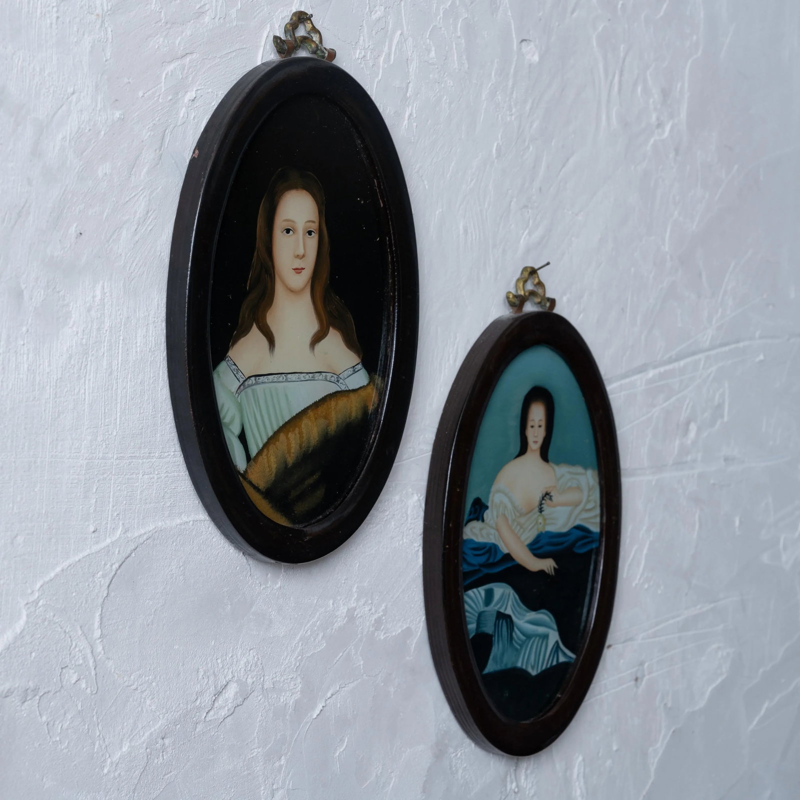 Chinese Export Portraits, 19th Century - a Pair - 5