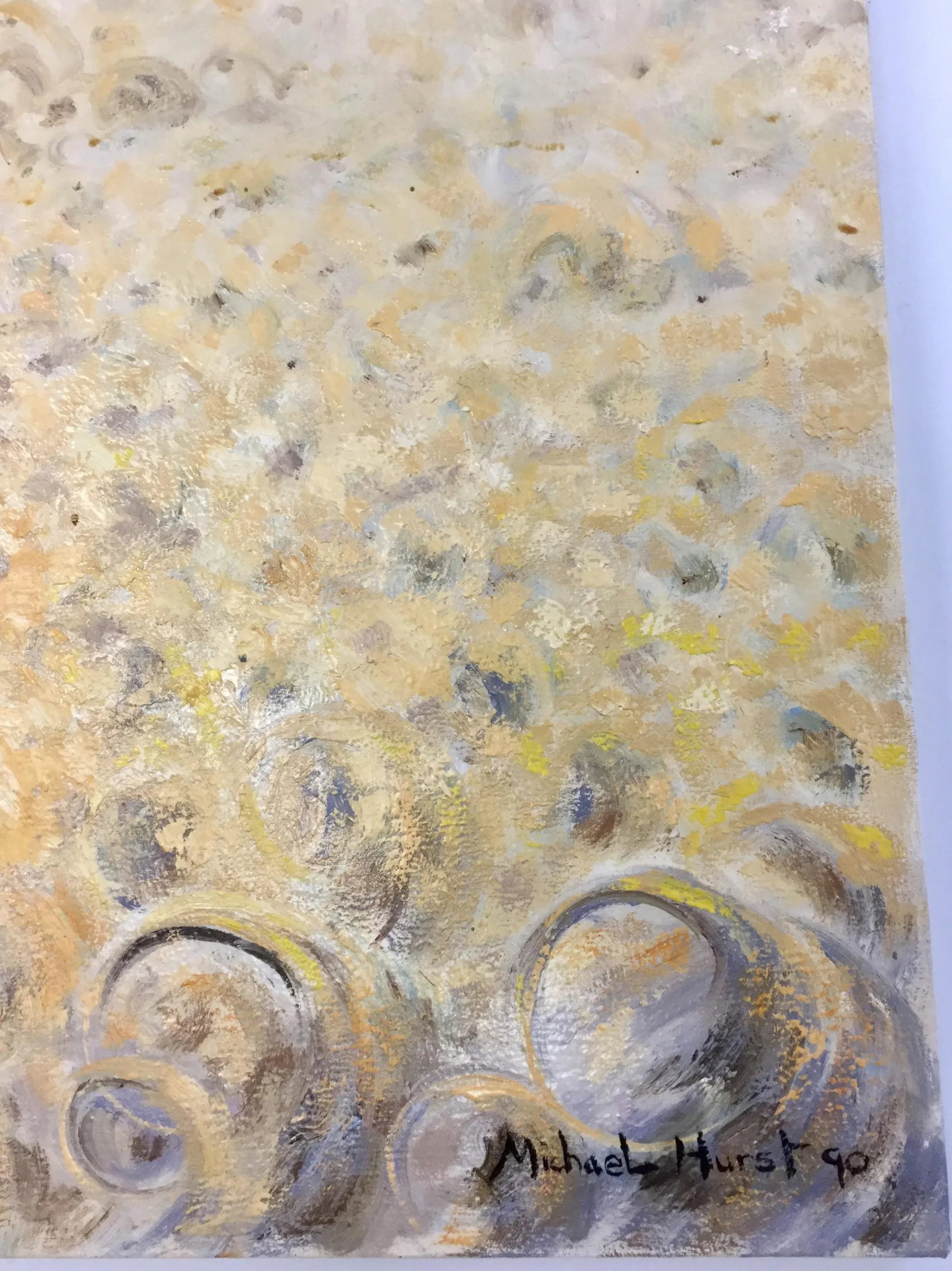 Large 1990's Original Expressionist Landscape Oil Painting - 3
