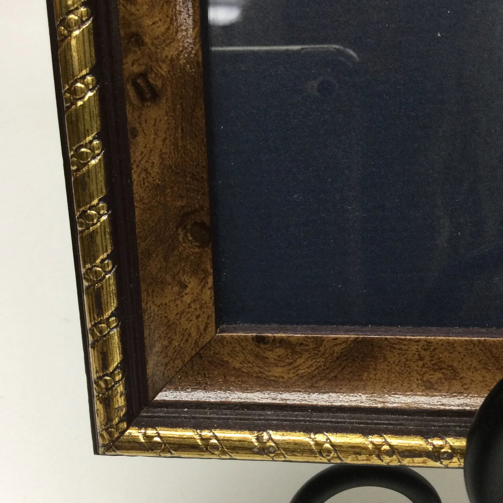 Vintage Wood Framed With Glass Solitary Horse - 5