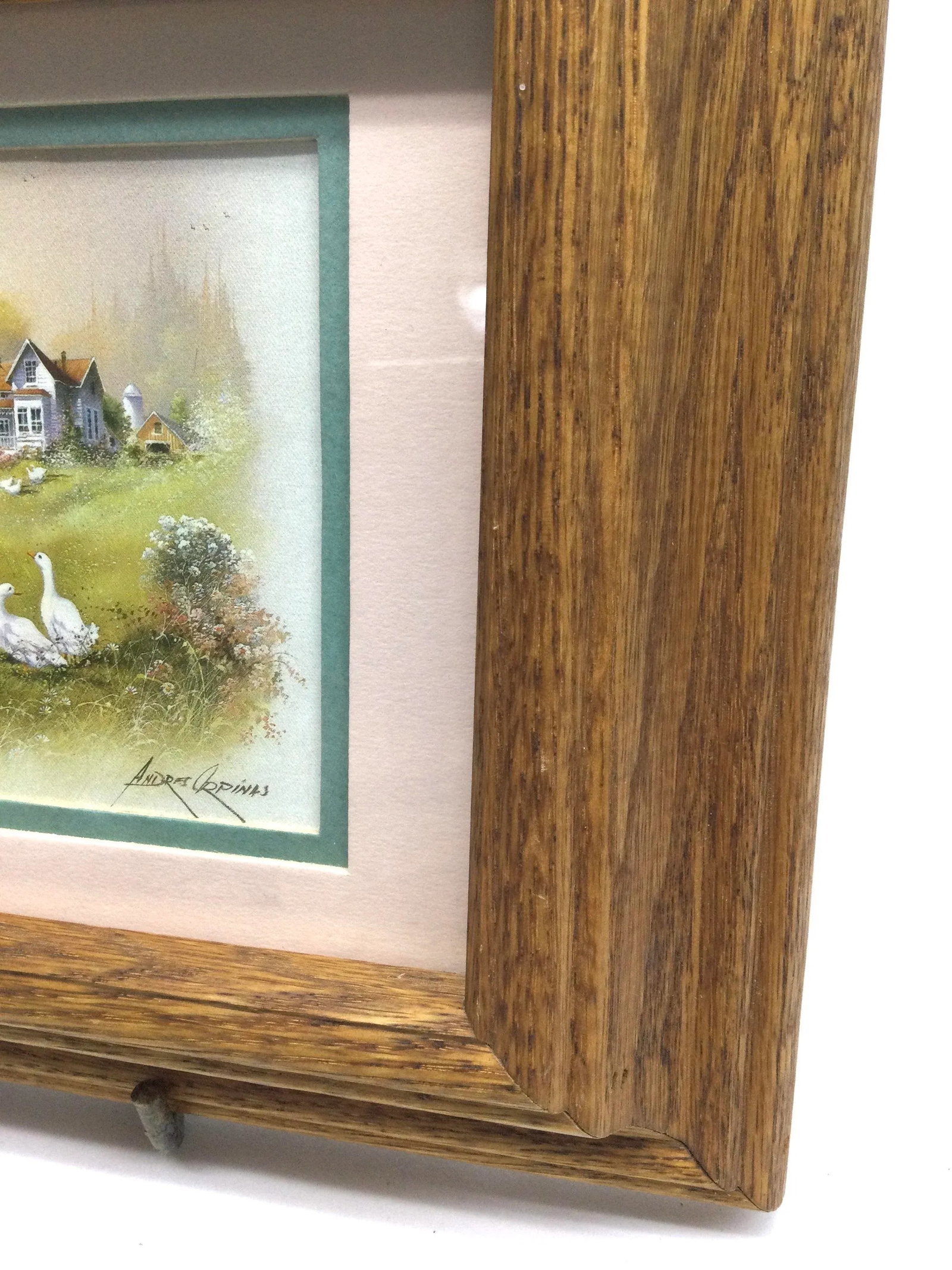 Andre Orpinas Print Heavily Framed With Oak and Glass - 10