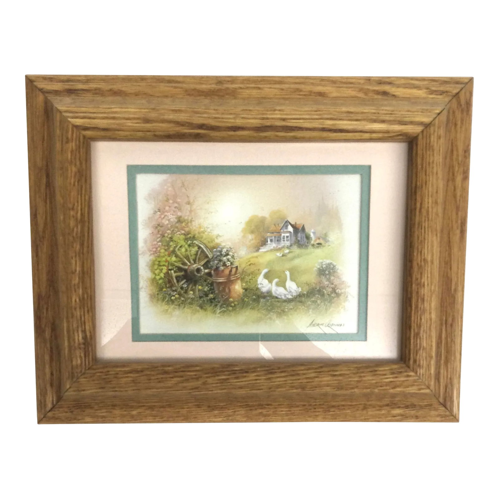 Andre Orpinas Print Heavily Framed With Oak and Glass (1 of 10)