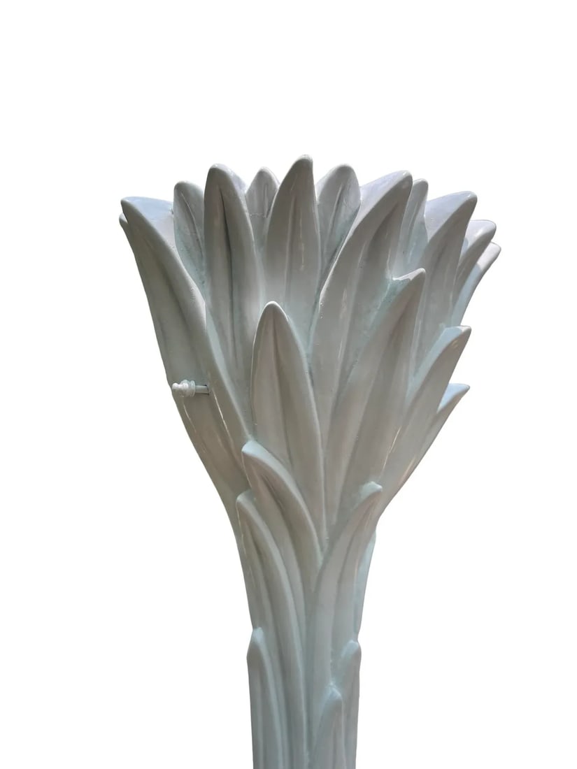 Serge Roche (French, 1898-1988) Pair Vintage Palm Tree Torchiere Lamps - 3