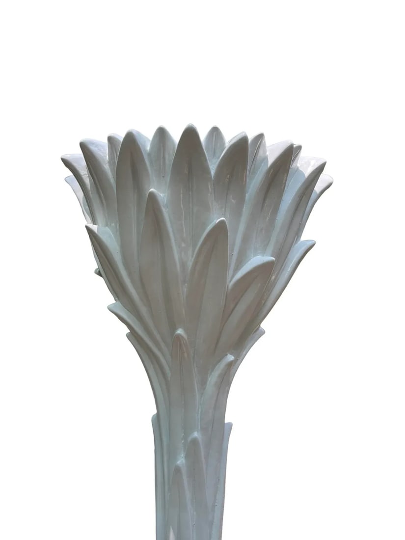 Serge Roche (French, 1898-1988) Pair Vintage Palm Tree Torchiere Lamps - 9