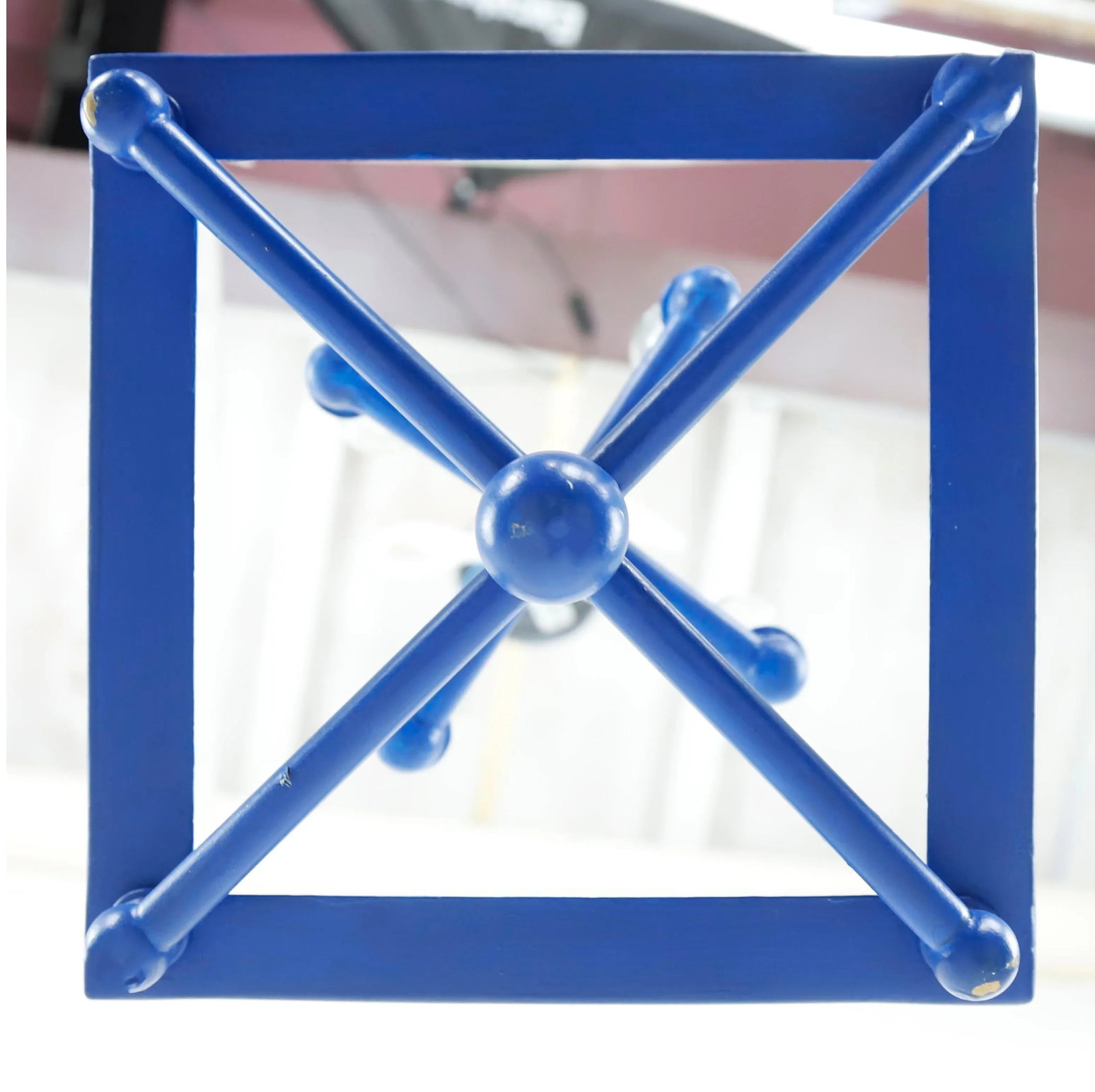 Elegant Blue Four-Light Chandelier - 4