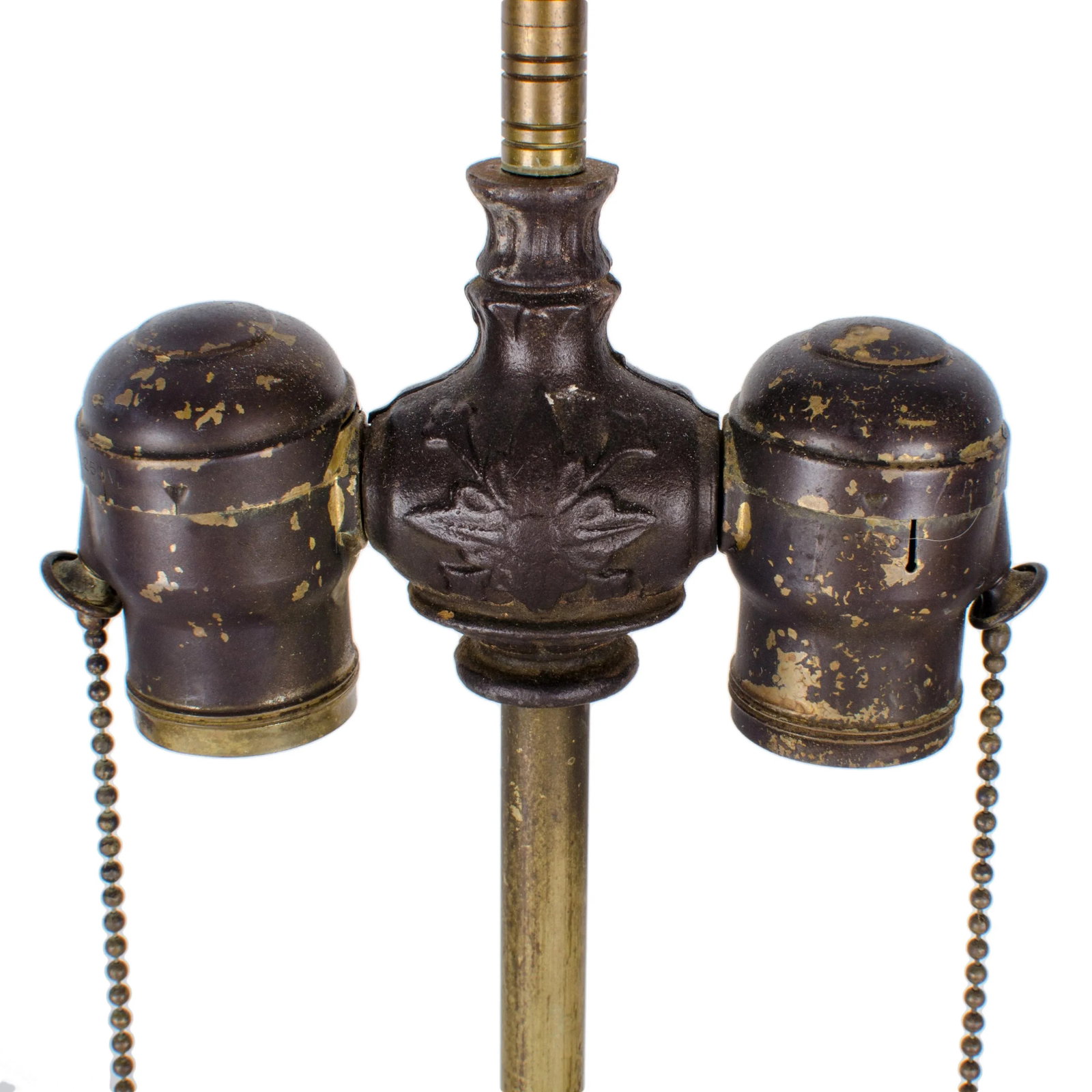 1900s Asian Antique Famille Noir Table Lamp - 8