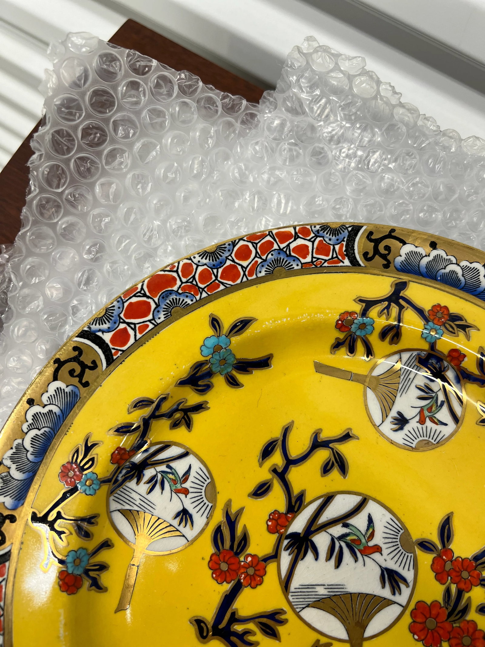 Very Rare, Set of 8 Mason's Ironstone Fan Pattern Chinoiserie Dinner Plates - 6