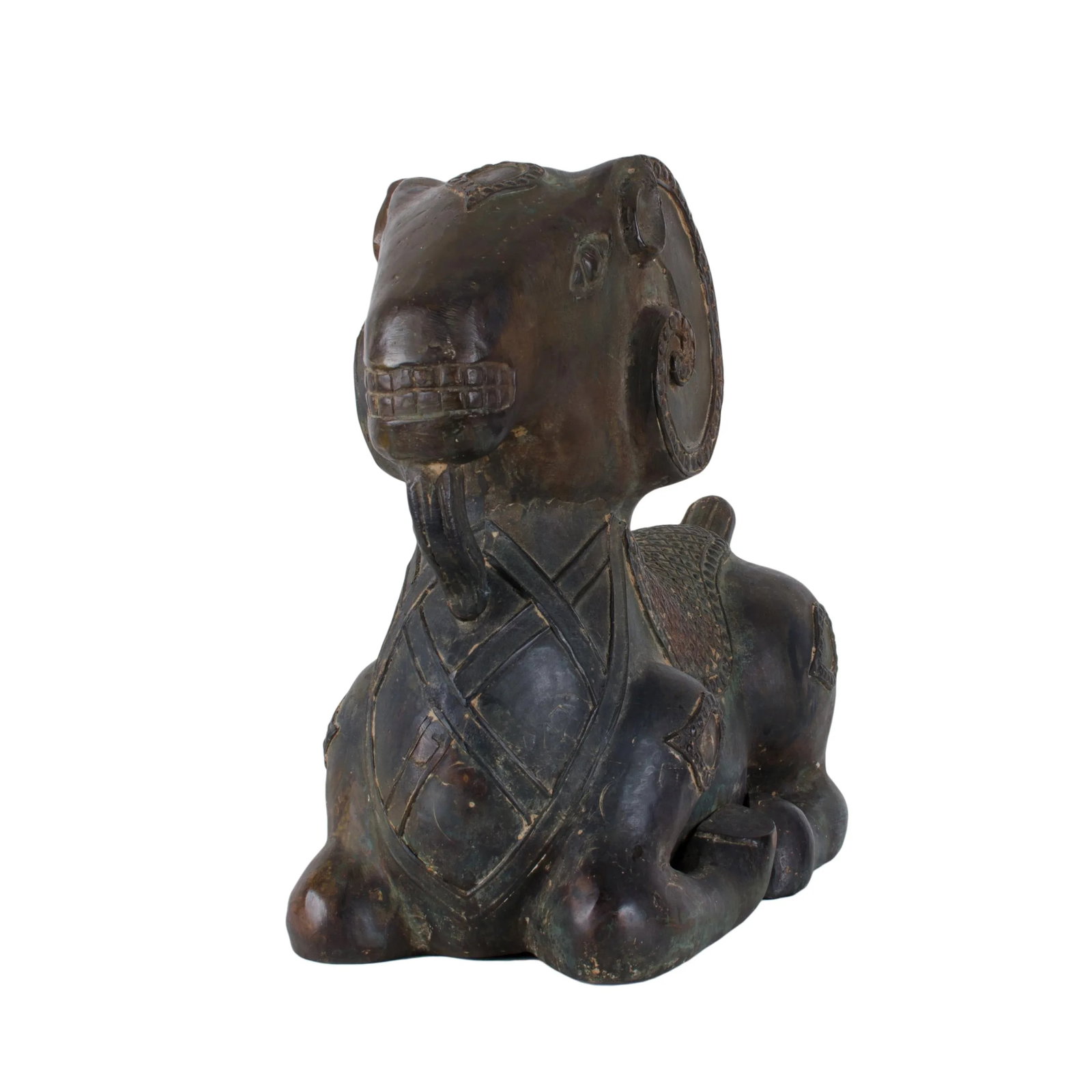Early 20th Century Chinese Archaic Style Bronze Ram - 3