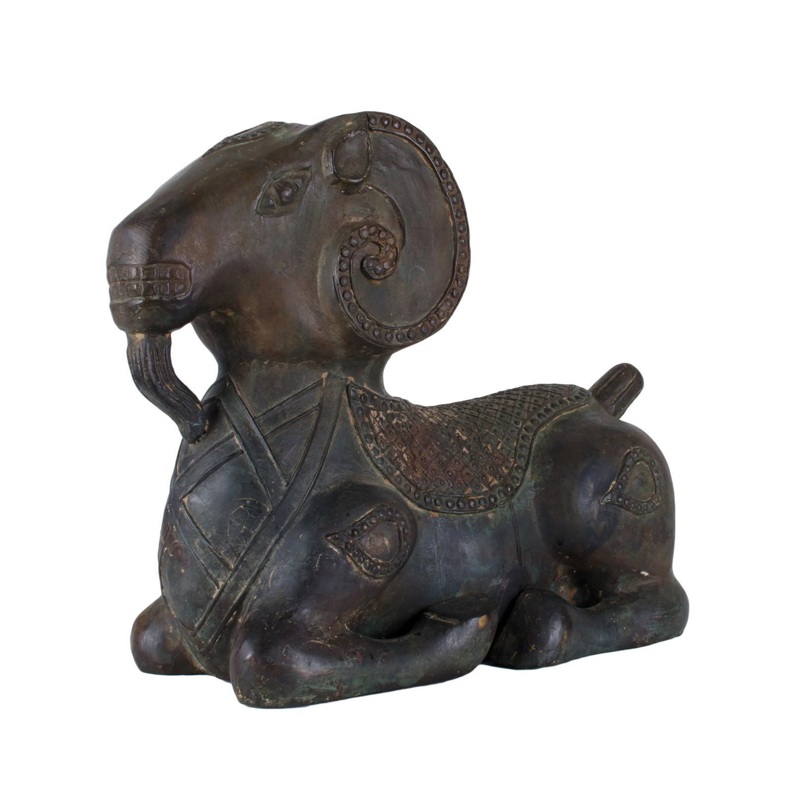 Early 20th Century Chinese Archaic Style Bronze Ram - 4