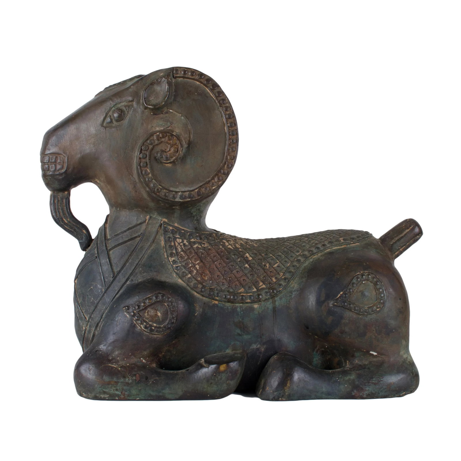Early 20th Century Chinese Archaic Style Bronze Ram - 6