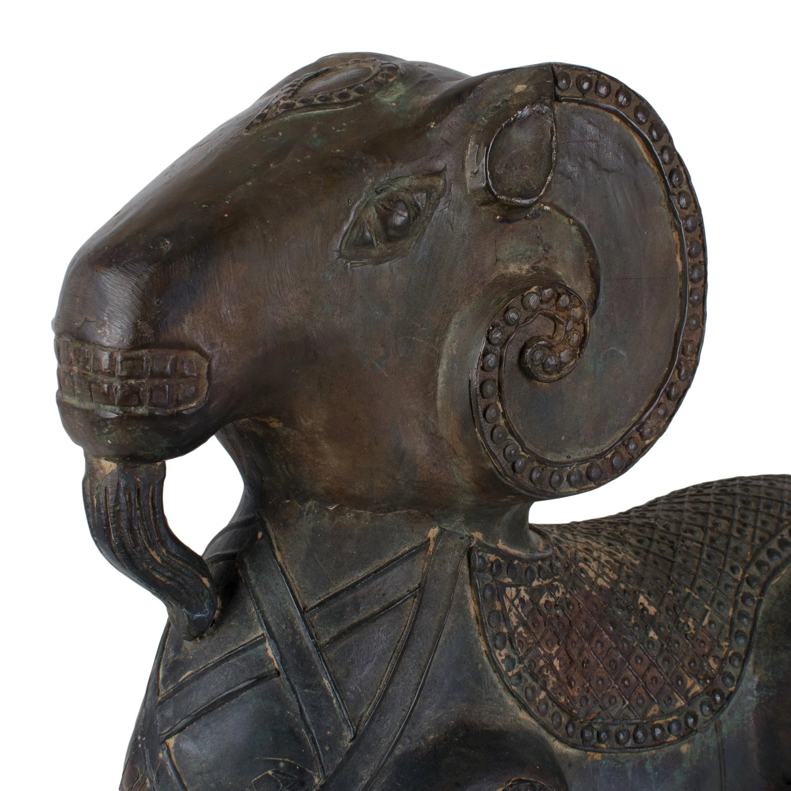 Early 20th Century Chinese Archaic Style Bronze Ram - 8