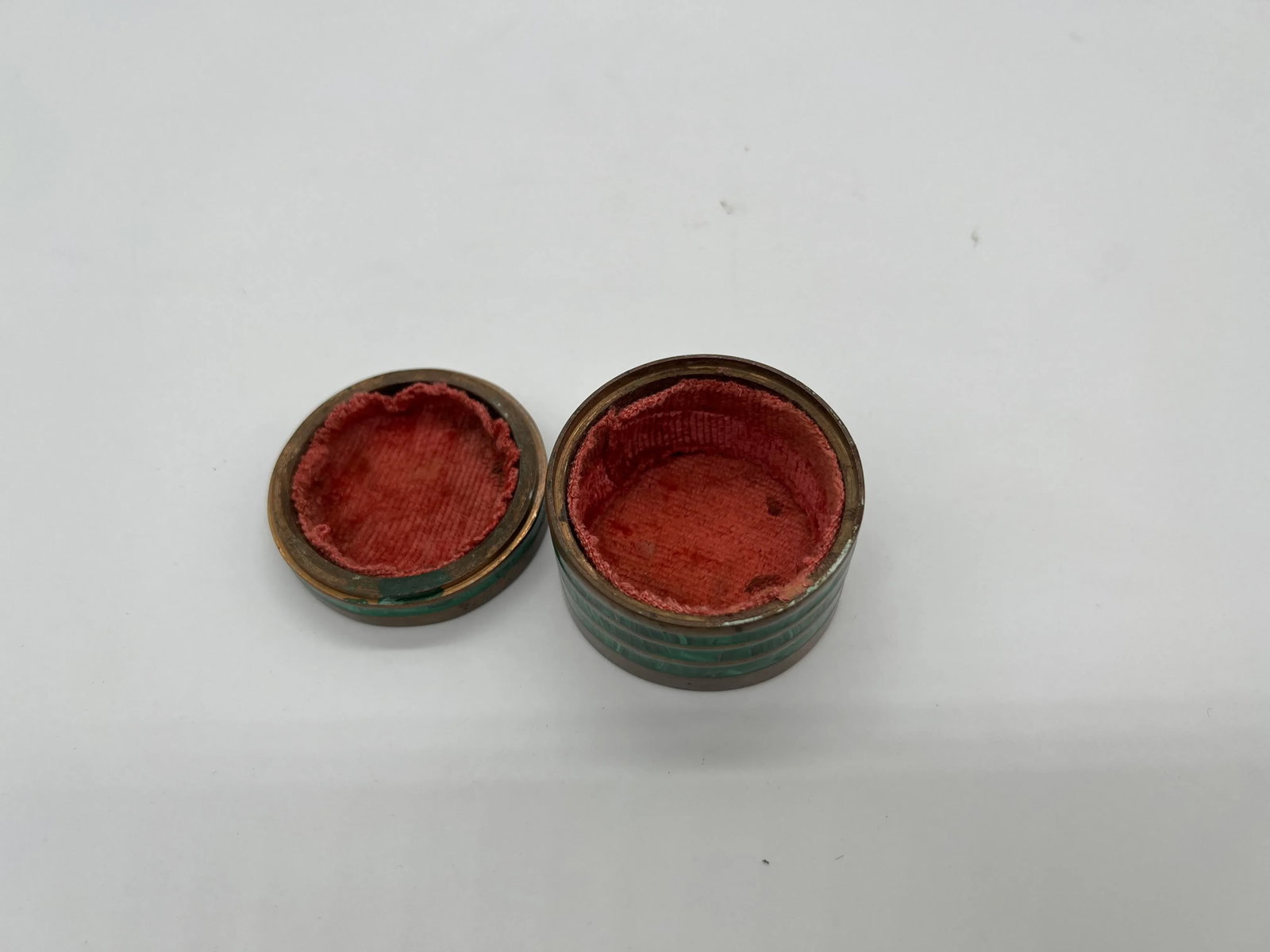 Vintage Mid Century Malachite & Brass Mounted Table Box - 4