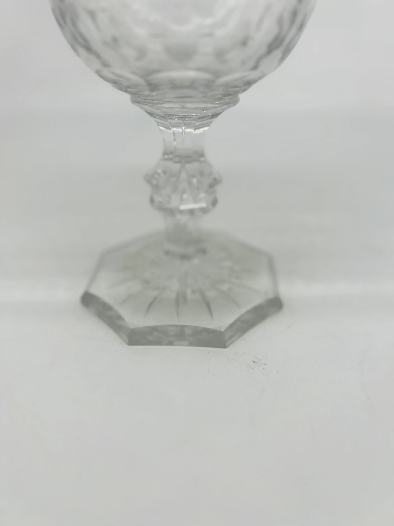 Antique Anglo-Irish Cut Crystal Lidded Urn - 6