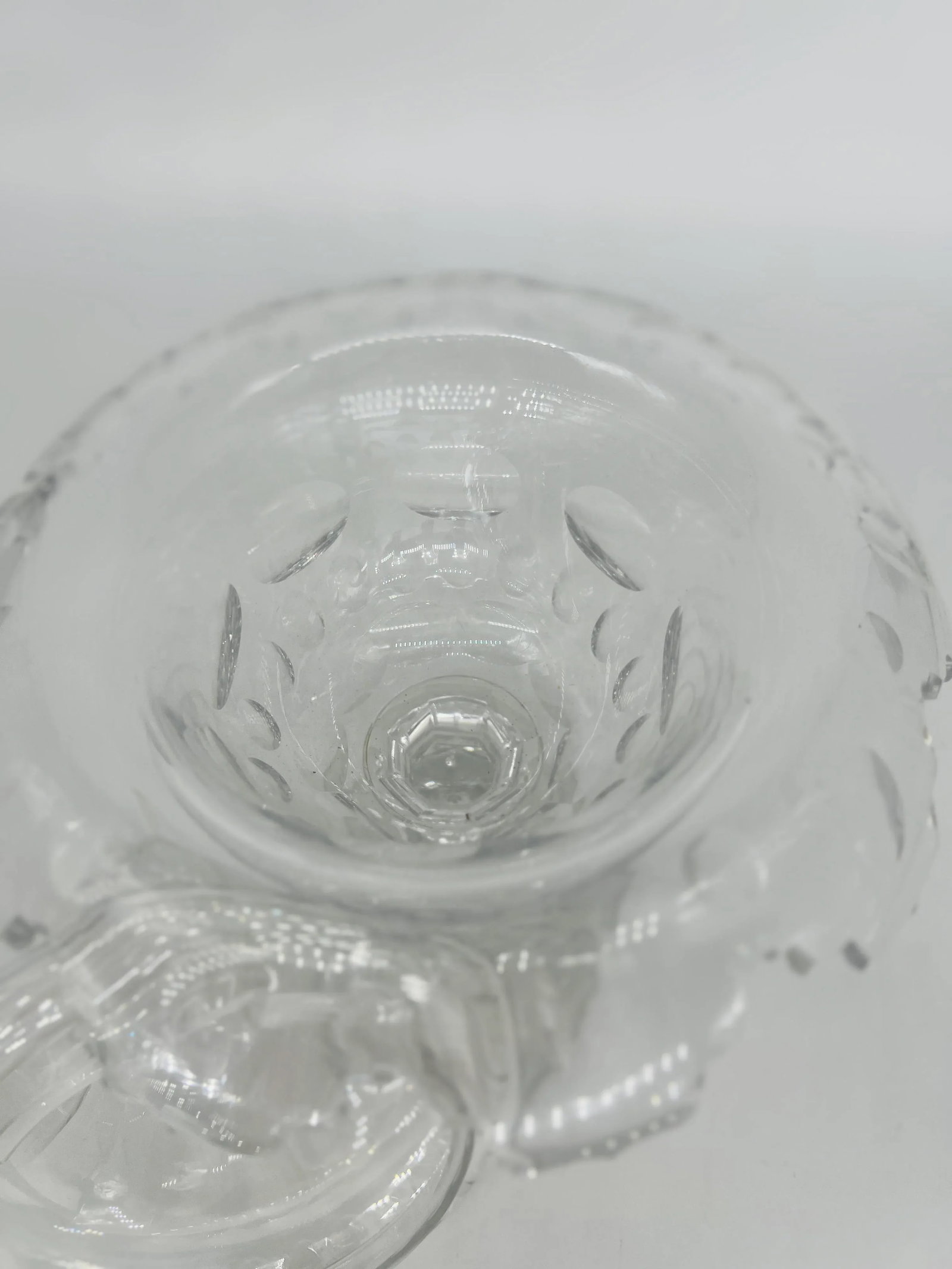 Antique Anglo-Irish Cut Crystal Lidded Urn - 9