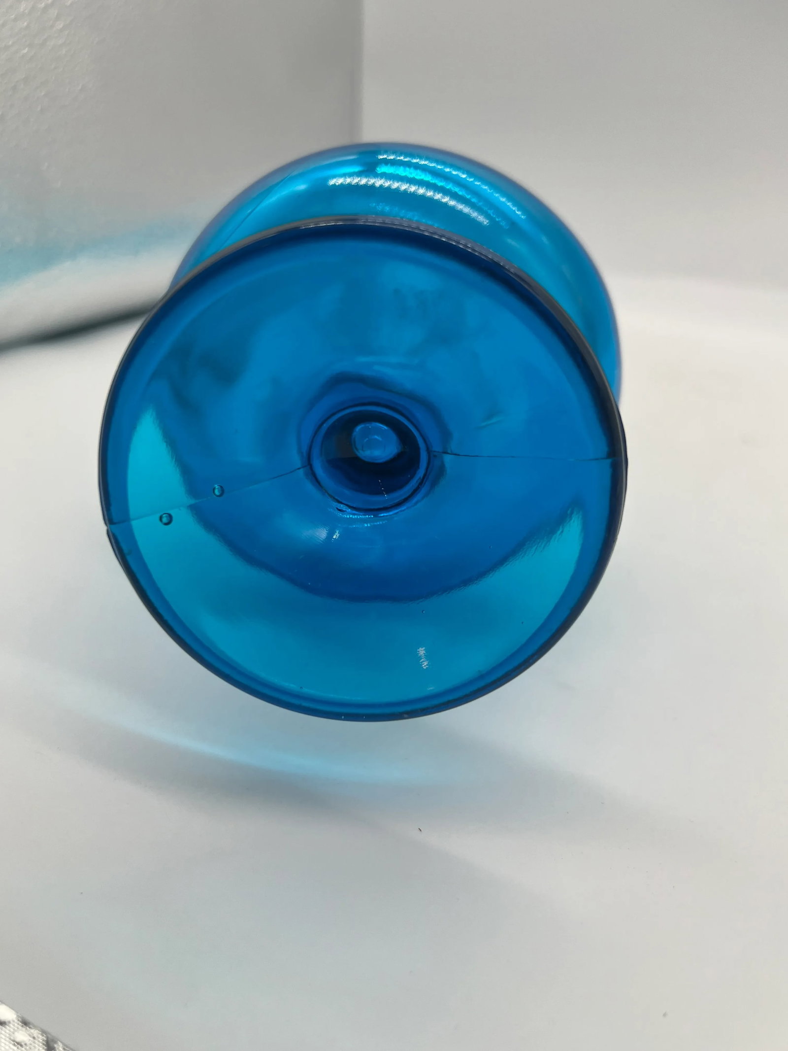 Vintage l.e. Smith Blue Glass Swung Vase 17.75" - 7
