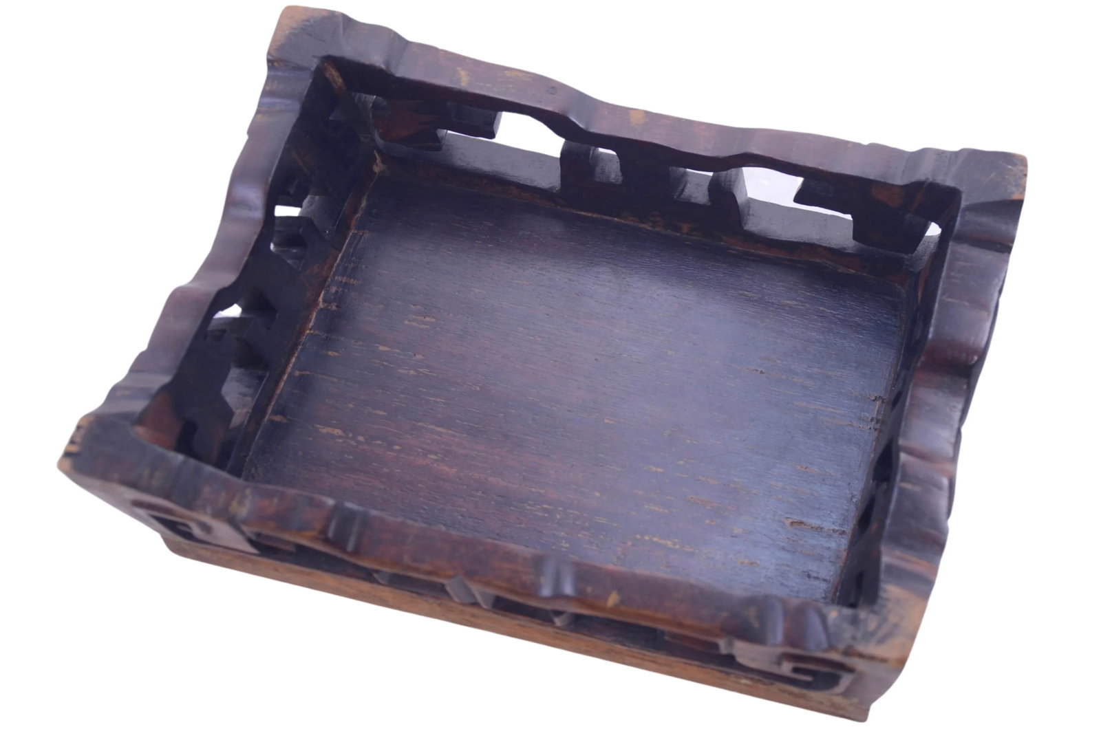 Hand Carved Asian Rosewood Stand, Circa 1880 - 5
