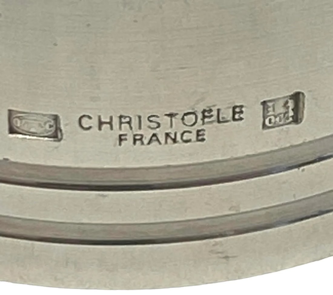 Late 20th Century Christofle Nathalie Silver-Plated Napkin Rings - Set of 2 - 4