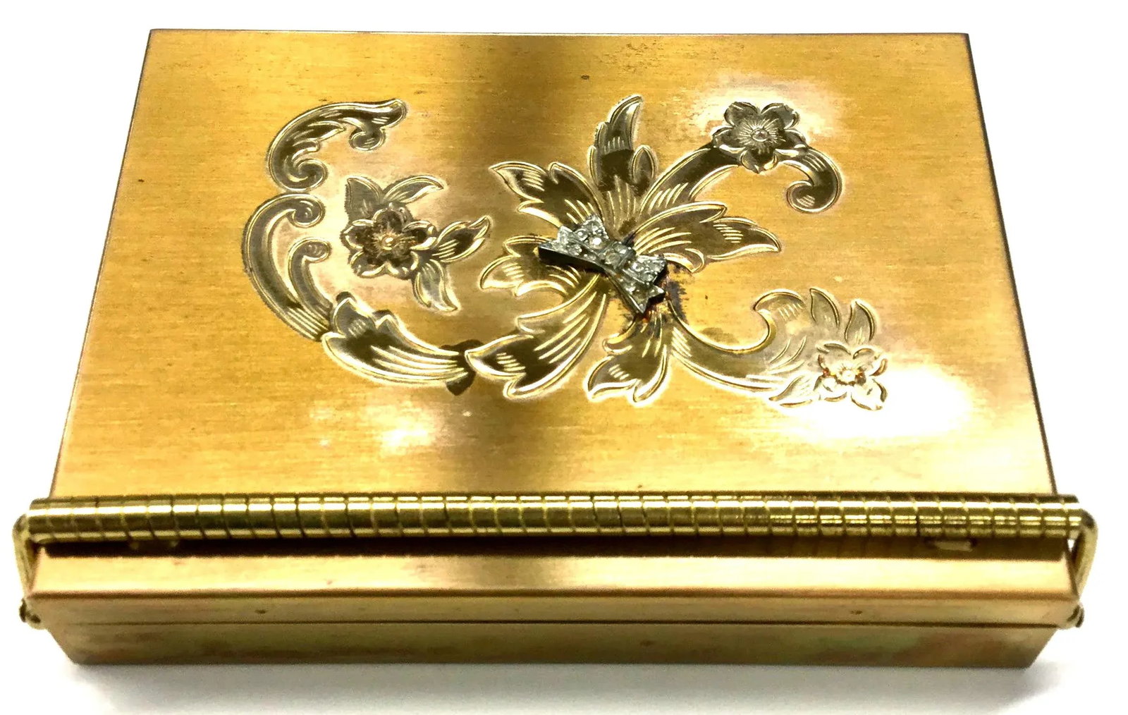 Vintage Renown Volupte Brass Vanity Case - 12