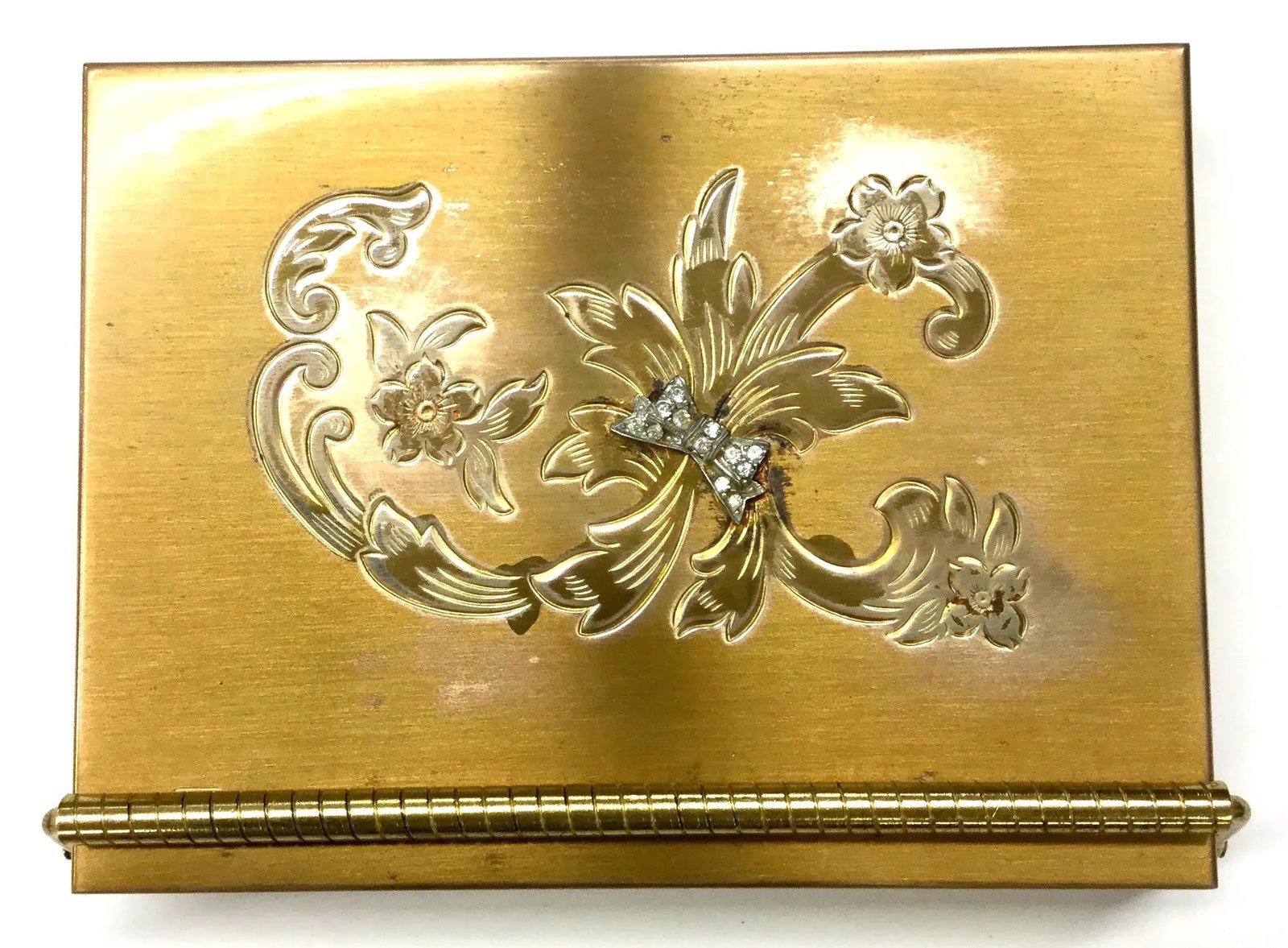 Vintage Renown Volupte Brass Vanity Case - 2