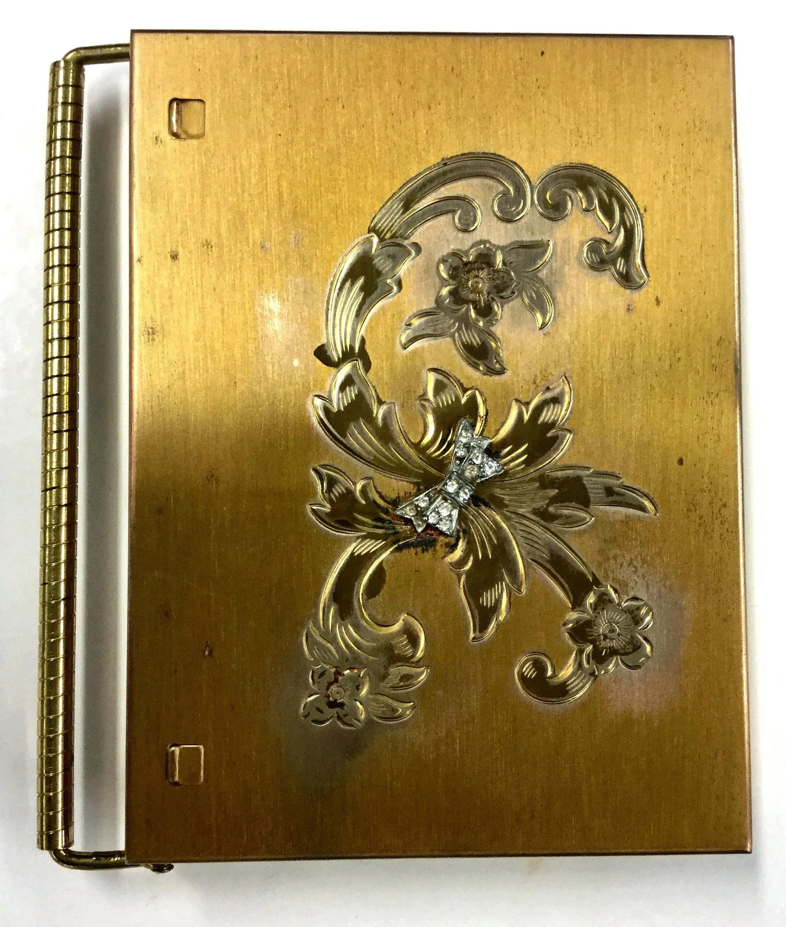 Vintage Renown Volupte Brass Vanity Case - 6