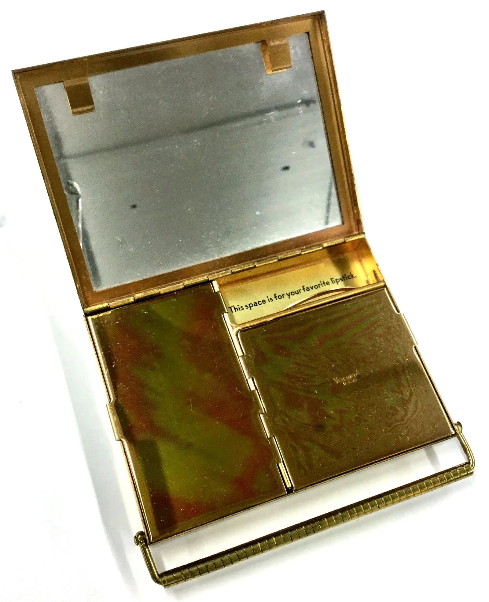 Vintage Renown Volupte Brass Vanity Case - 7