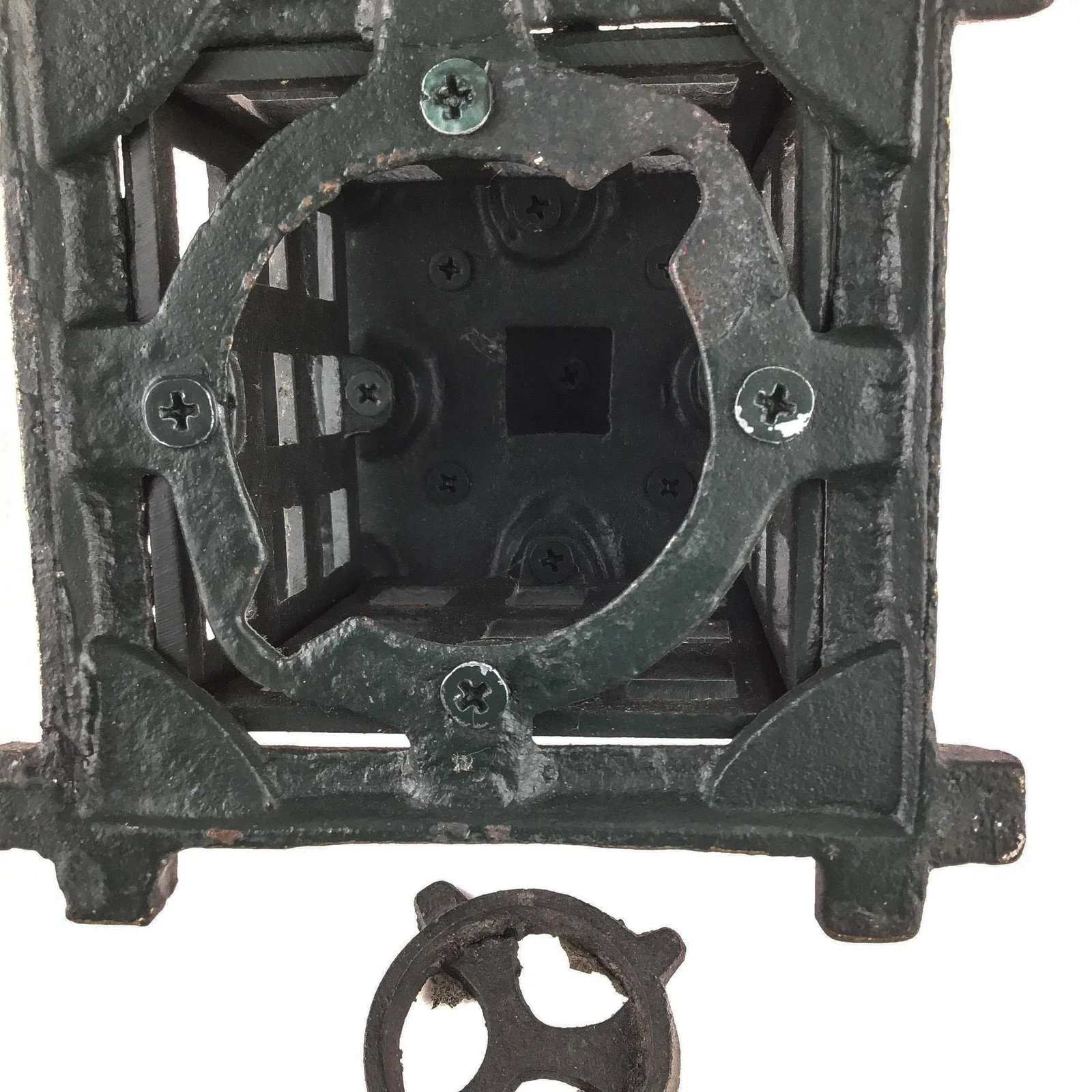 Heavy Vintage Wrought Iron Hanging Votive Candle Holder - 10