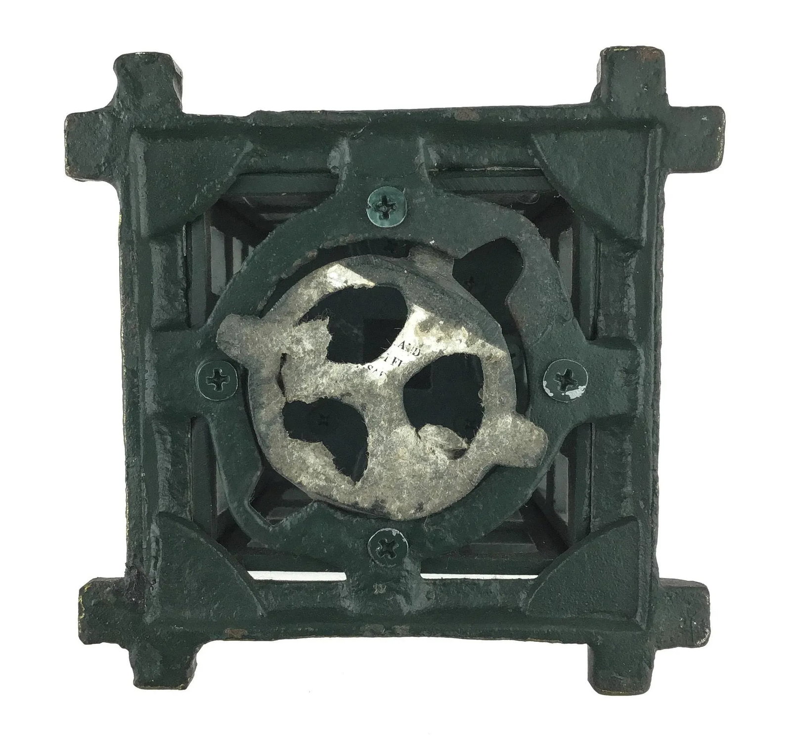 Heavy Vintage Wrought Iron Hanging Votive Candle Holder - 8