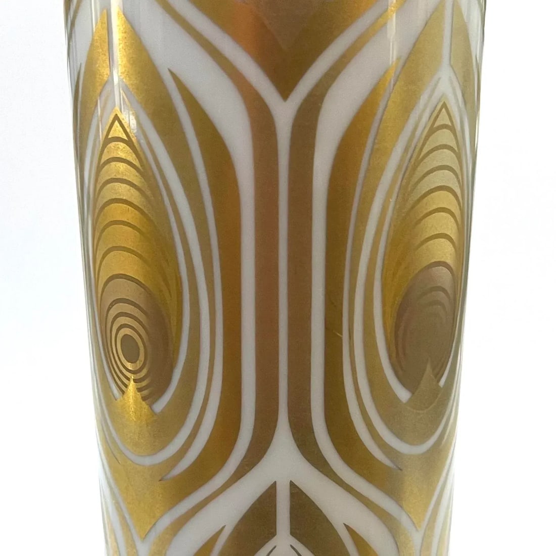 1970s Rosenthal Studio Line Gold "Peacock Feather" Vase by Bjorn Wiinblad - 3