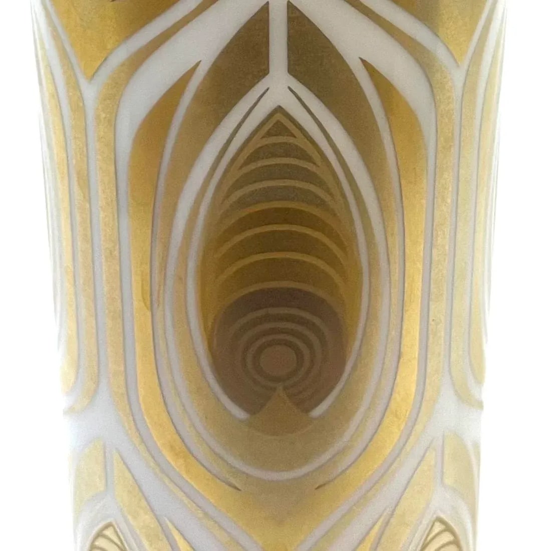 1970s Rosenthal Studio Line Gold "Peacock Feather" Vase by Bjorn Wiinblad - 4