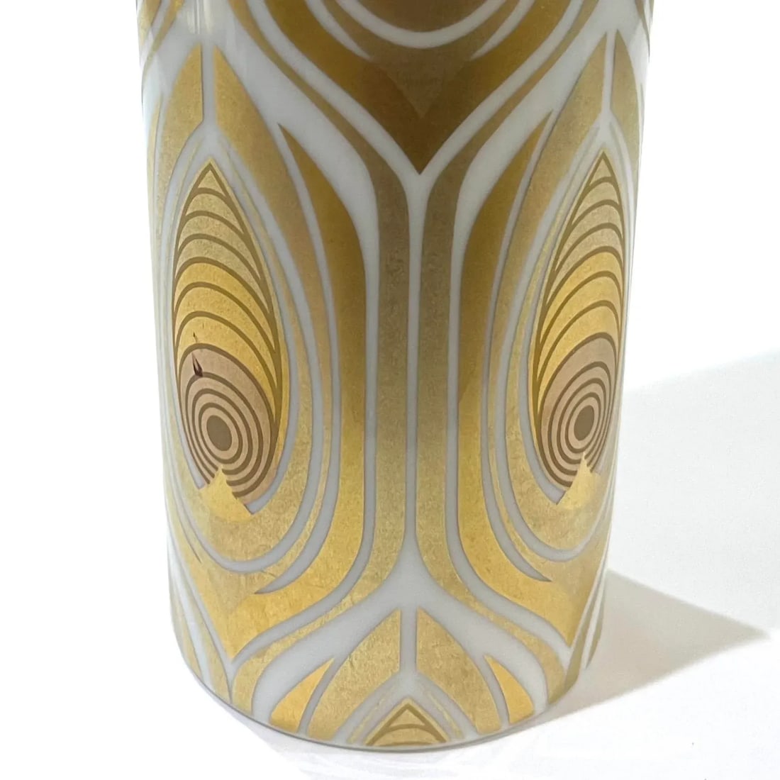 1970s Rosenthal Studio Line Gold "Peacock Feather" Vase by Bjorn Wiinblad - 5