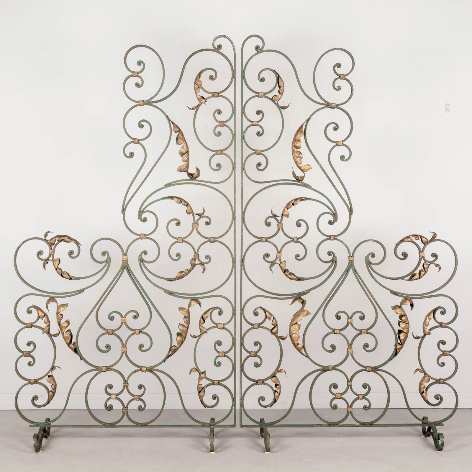 Pair of French Wrought Iron Screens or Room Dividers - 2