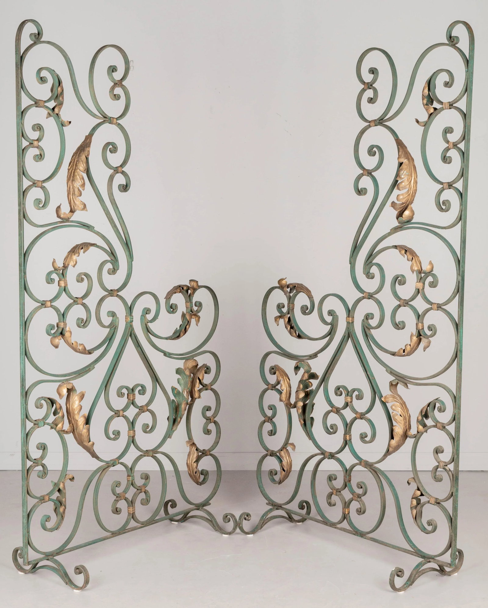 Pair of French Wrought Iron Screens or Room Dividers - 3