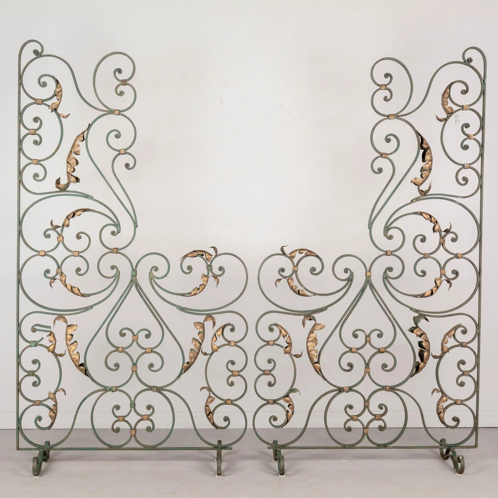 Pair of French Wrought Iron Screens or Room Dividers - 4