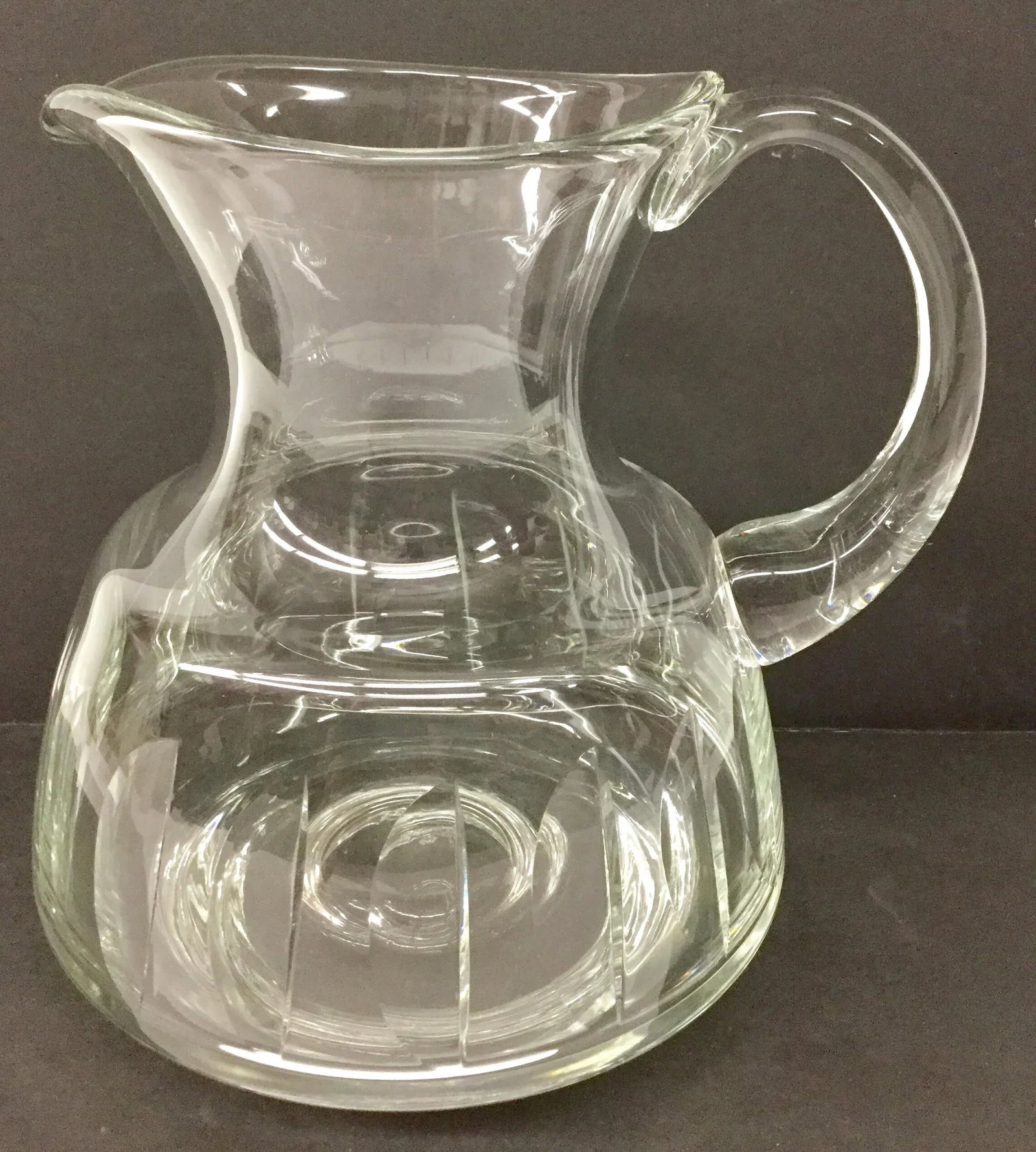 Art Deco Style Crystal Pitcher - 11