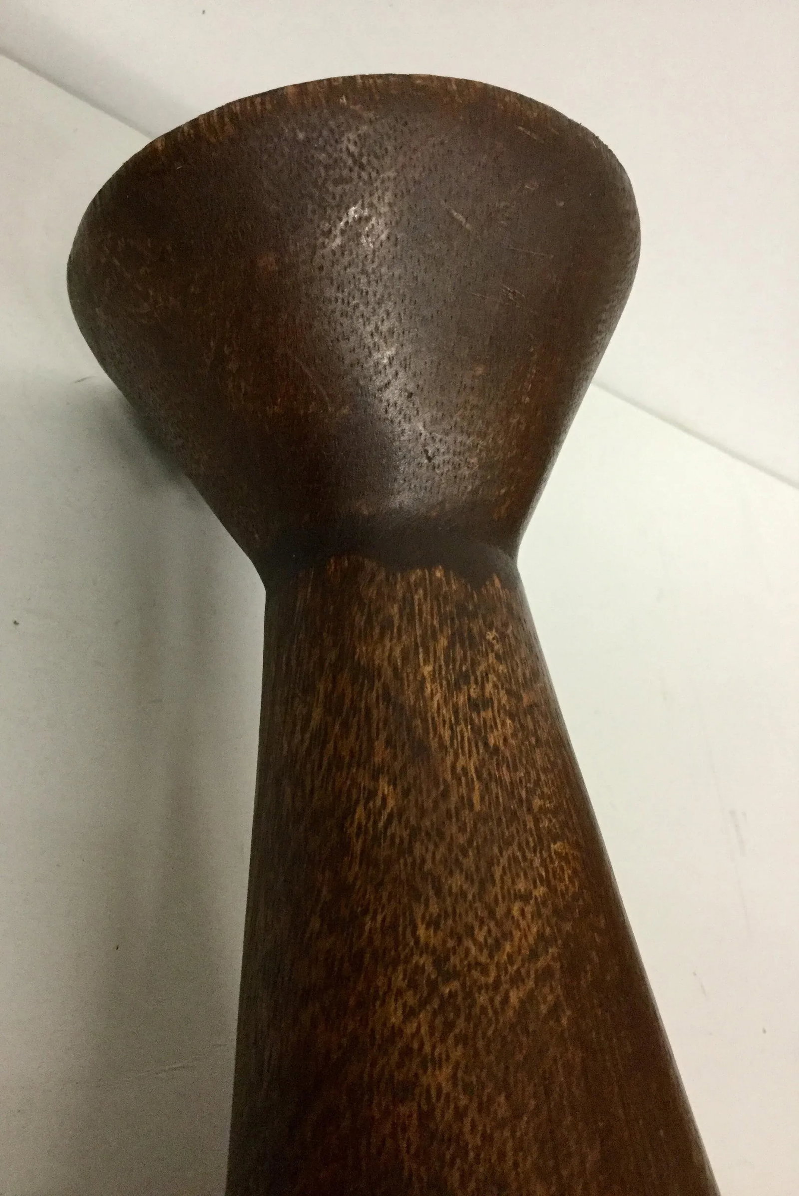 1950s Boho Chic Solid Wood Candle Holders - a Pair - 10