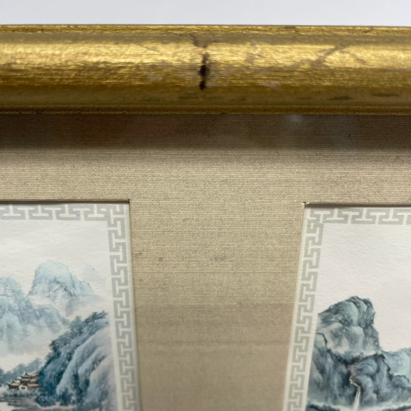 Framed Vintage Print Chinese Landscape - 5