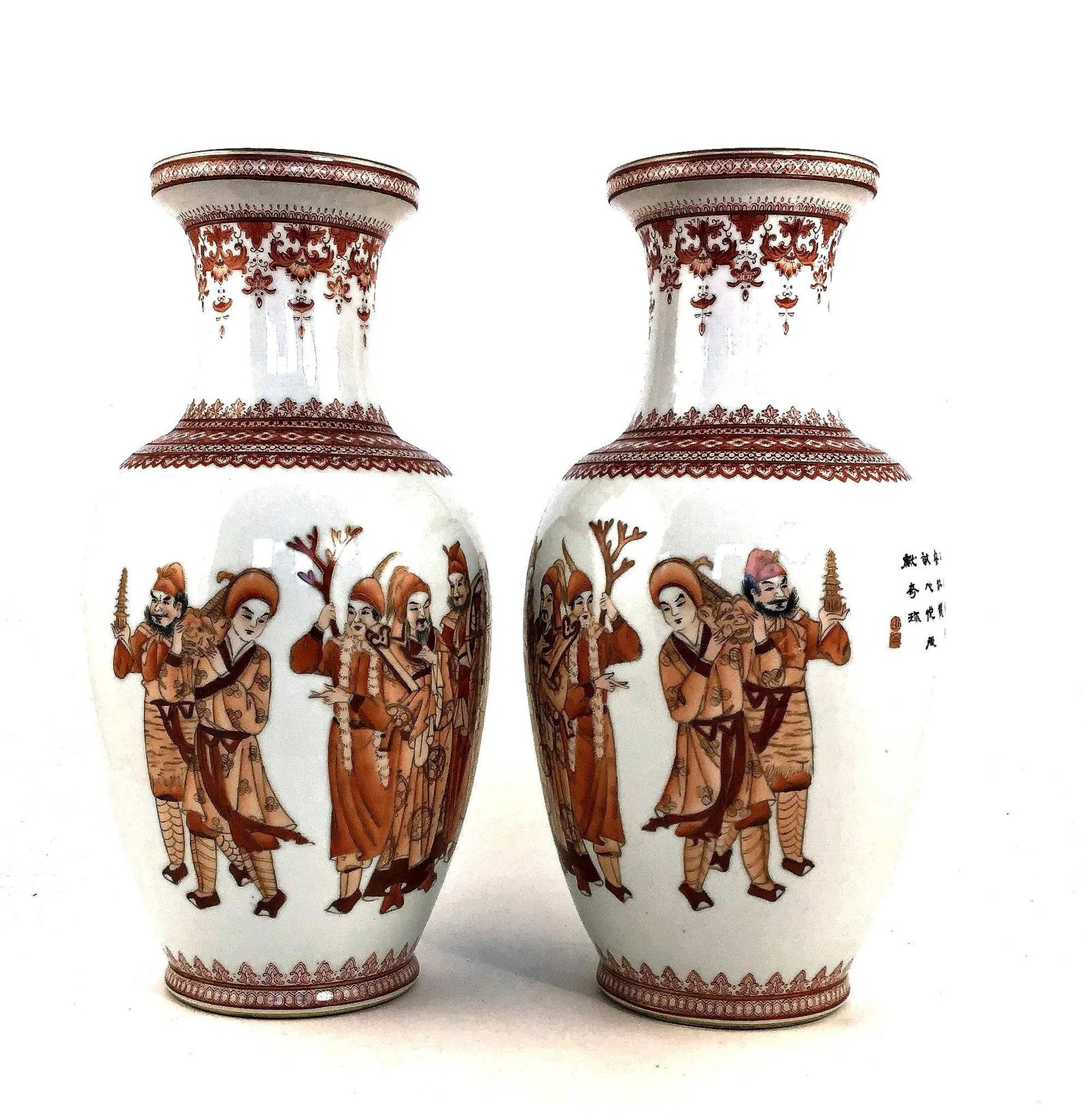 Early 20th Century Antique Chinese Vases - A Pair - 2