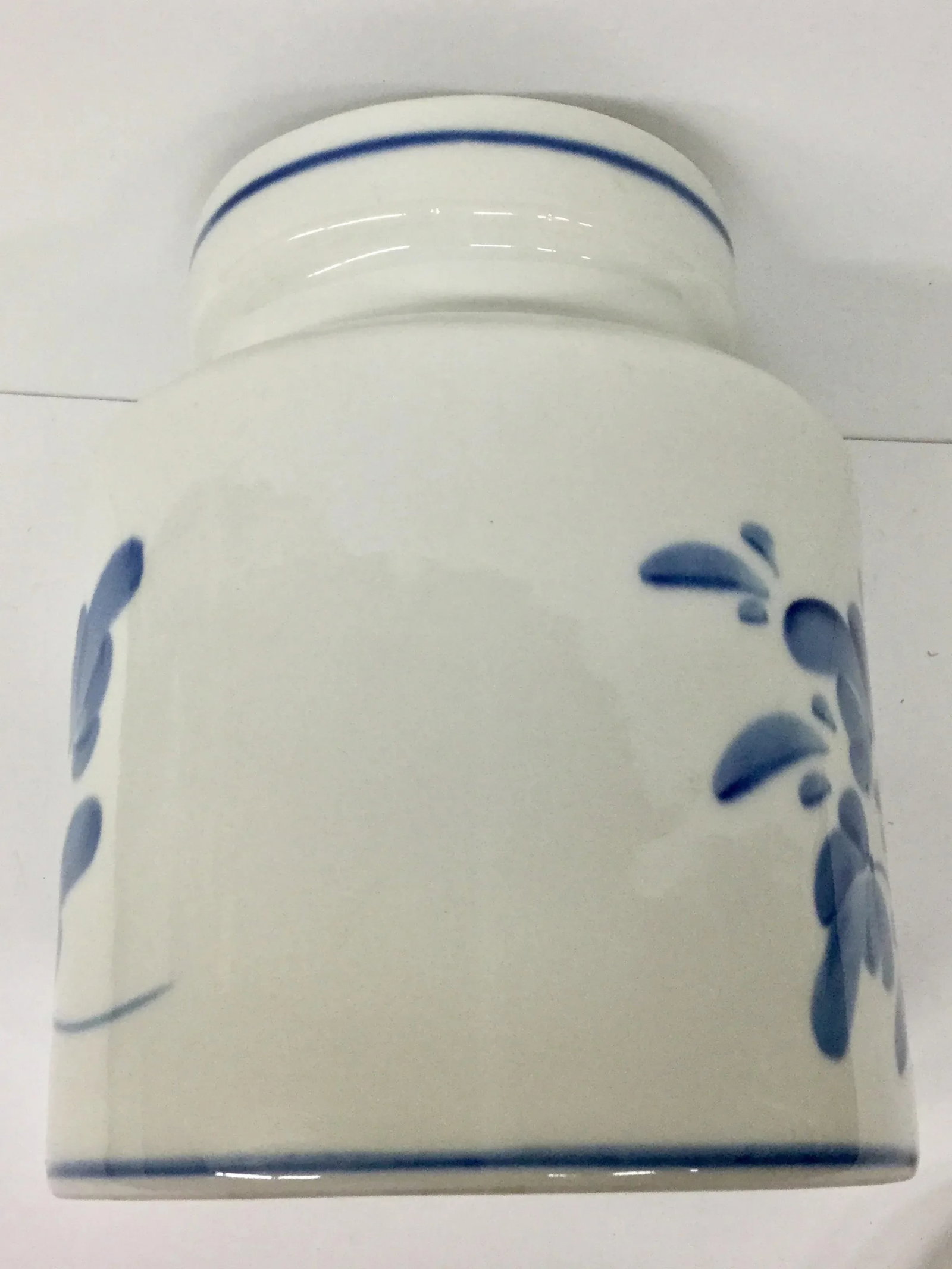 1980s Mediterranean Blue and White Cookie Jar - 11
