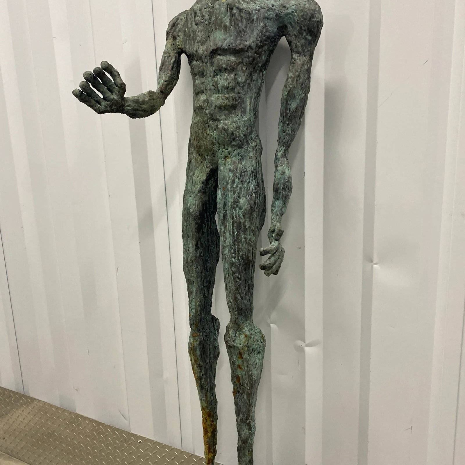 Early 21st Century Bronze Artist Made Brutalist Style Sculpture - 11