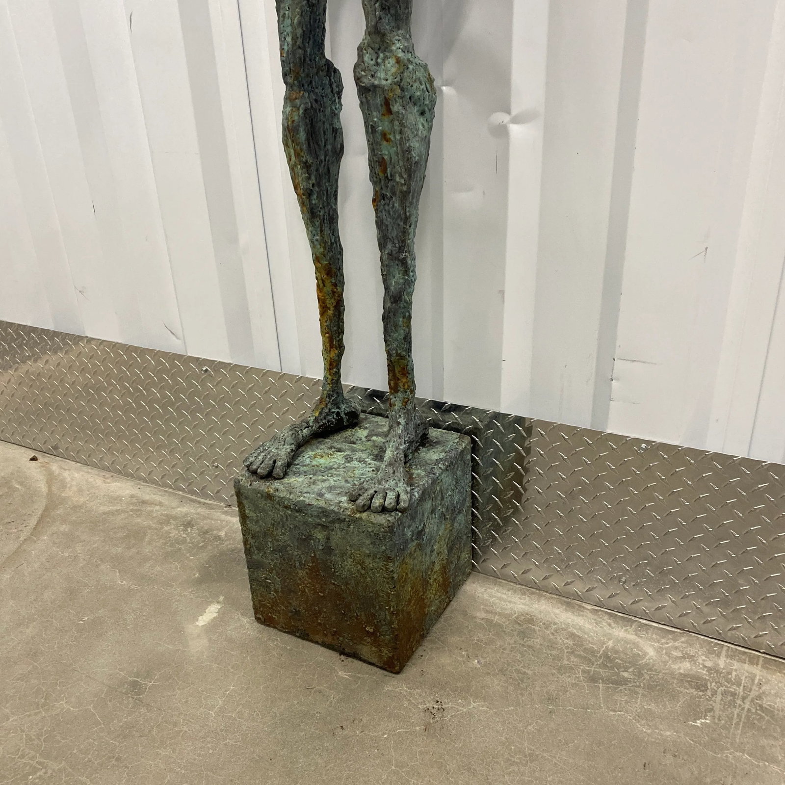 Early 21st Century Bronze Artist Made Brutalist Style Sculpture - 12