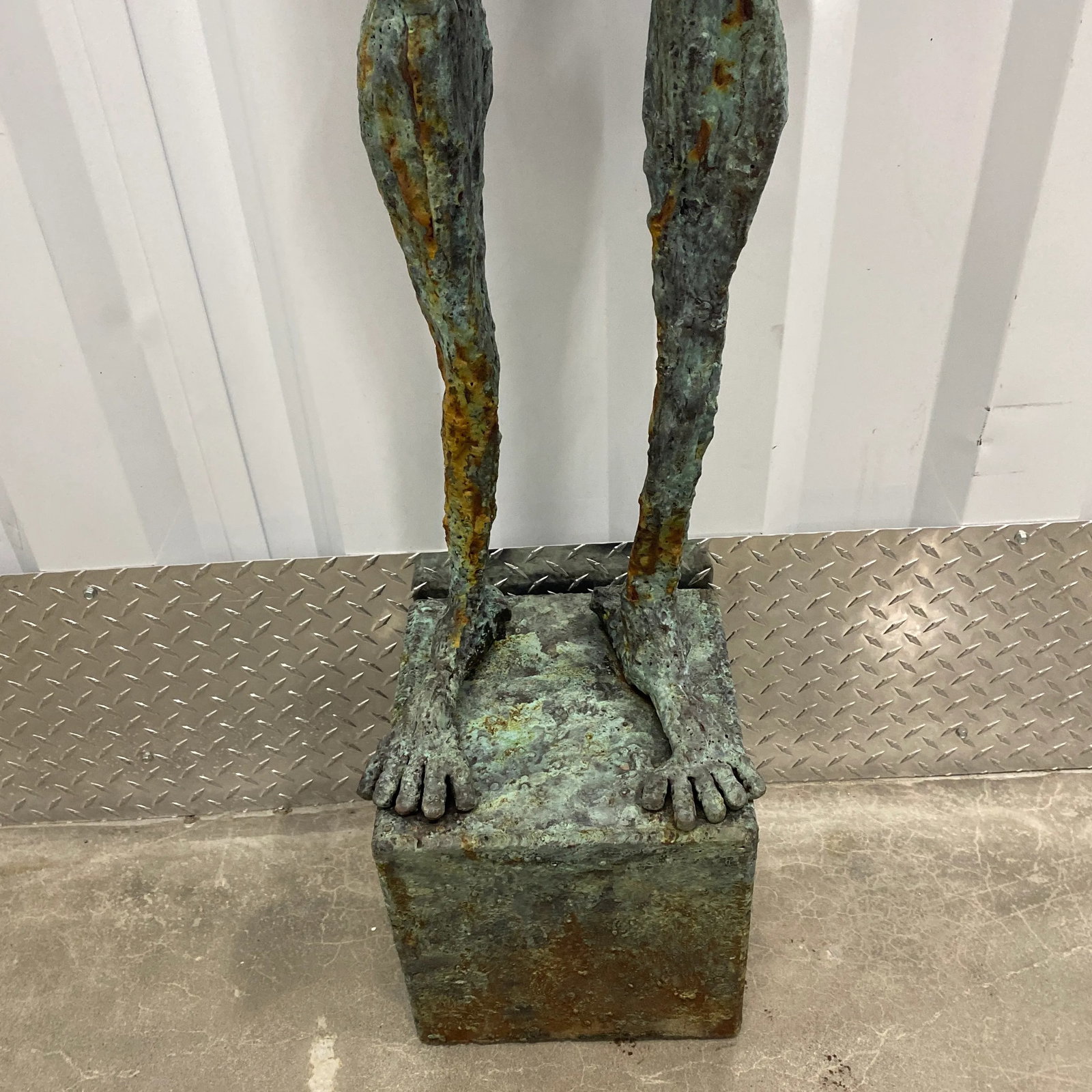 Early 21st Century Bronze Artist Made Brutalist Style Sculpture - 6