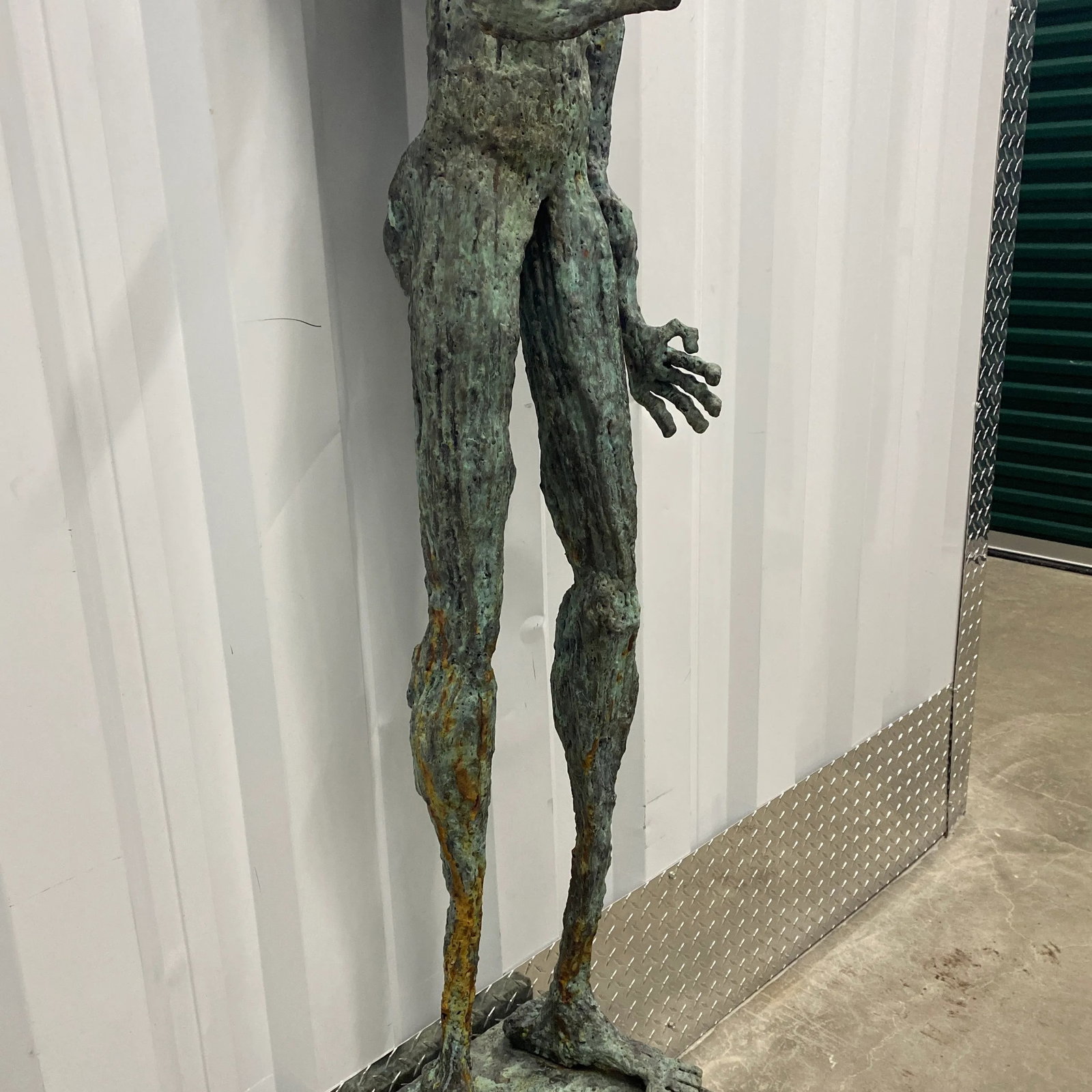 Early 21st Century Bronze Artist Made Brutalist Style Sculpture - 8