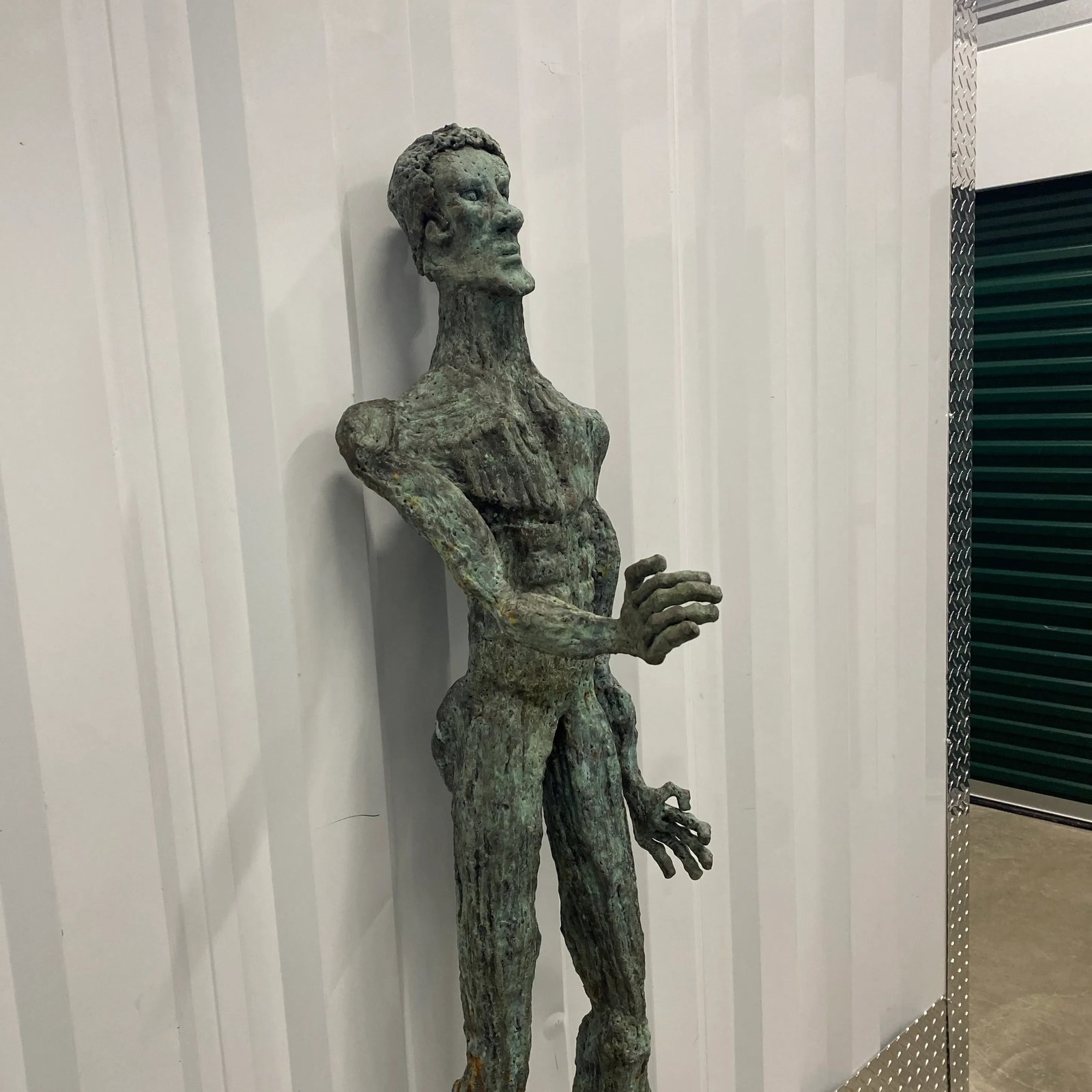 Early 21st Century Bronze Artist Made Brutalist Style Sculpture - 9