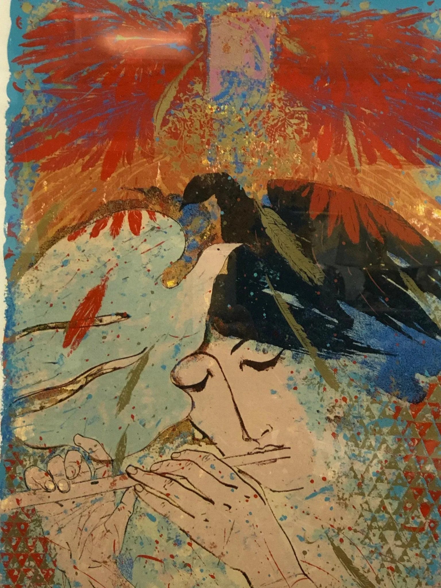 "Abstract Symphony" - Late 20th Century Screen Print Signed, Framed - 2
