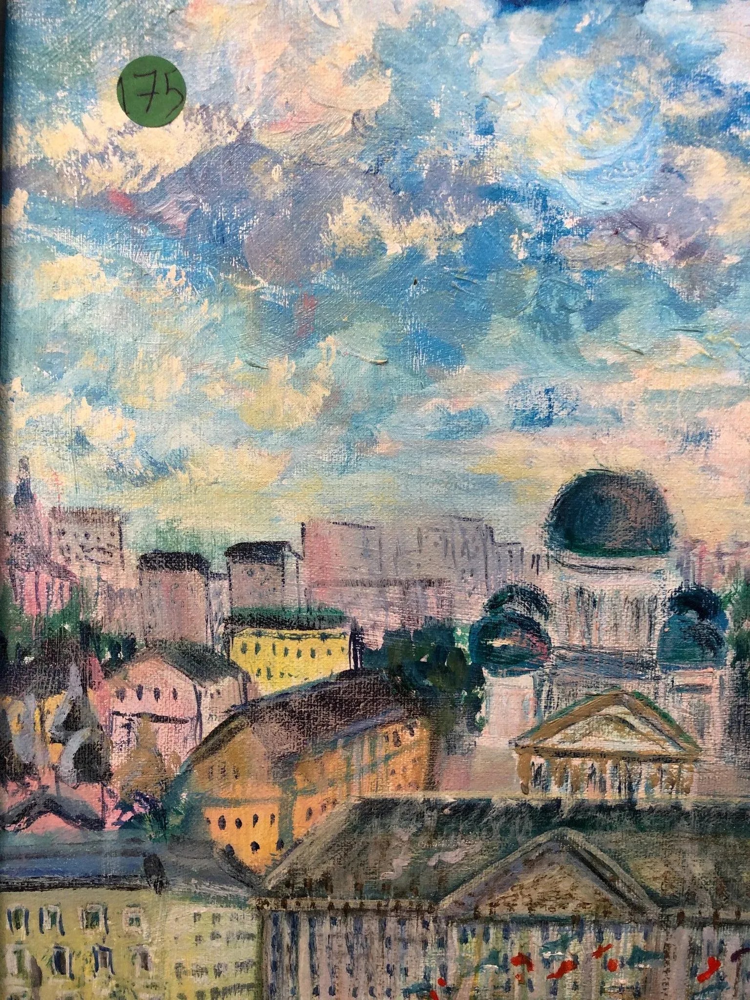 "Afternoon on the Waterfront" - Oil on Canvas 1986 Signed on the Bottom, Framed - 3