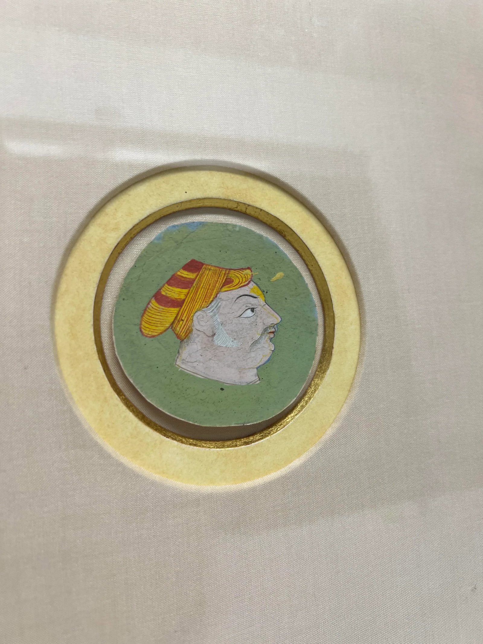 18th Century Mughal School Indian Portrait Miniature Painting - 2