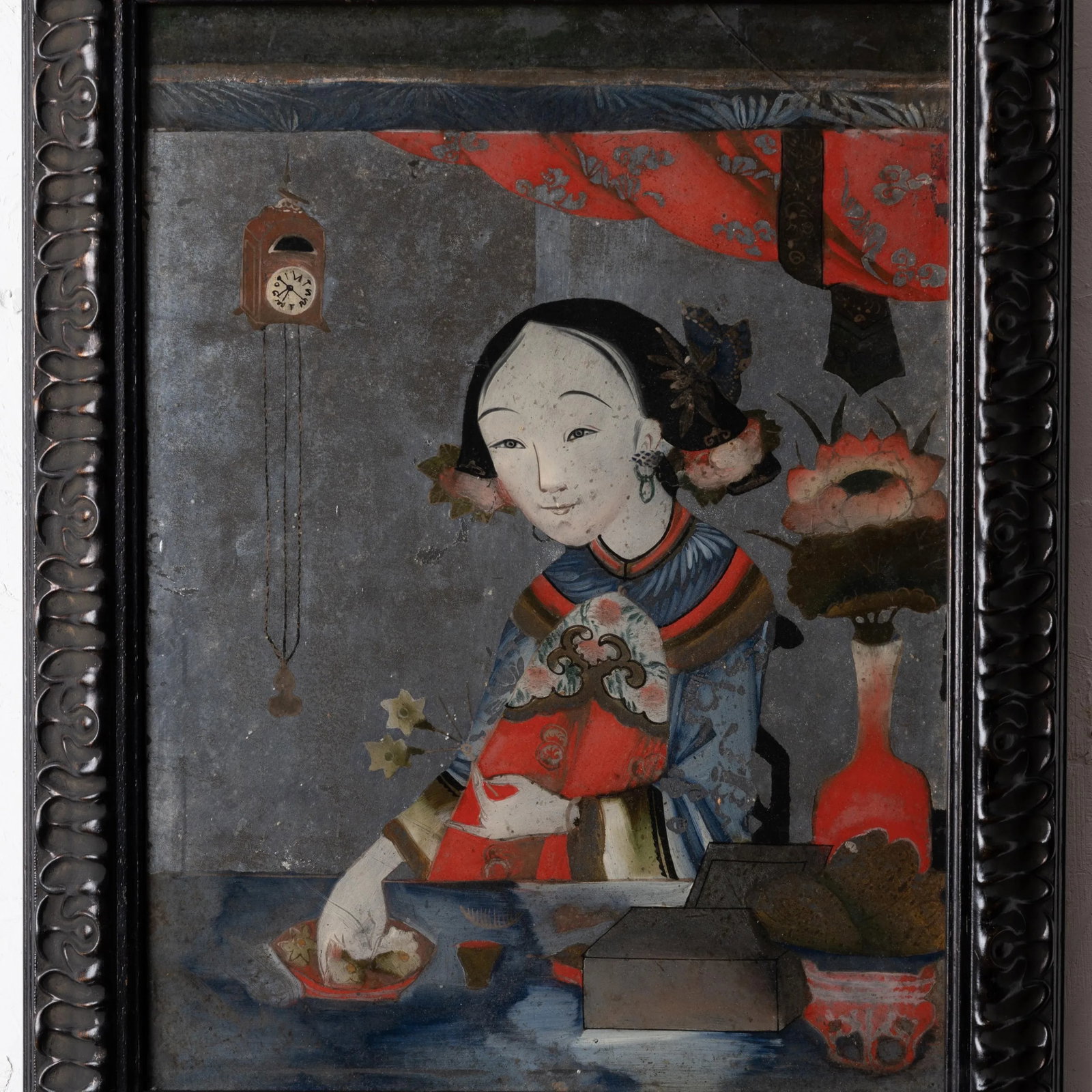Verre Eglomise Chinese Export Portrait Painting - 2