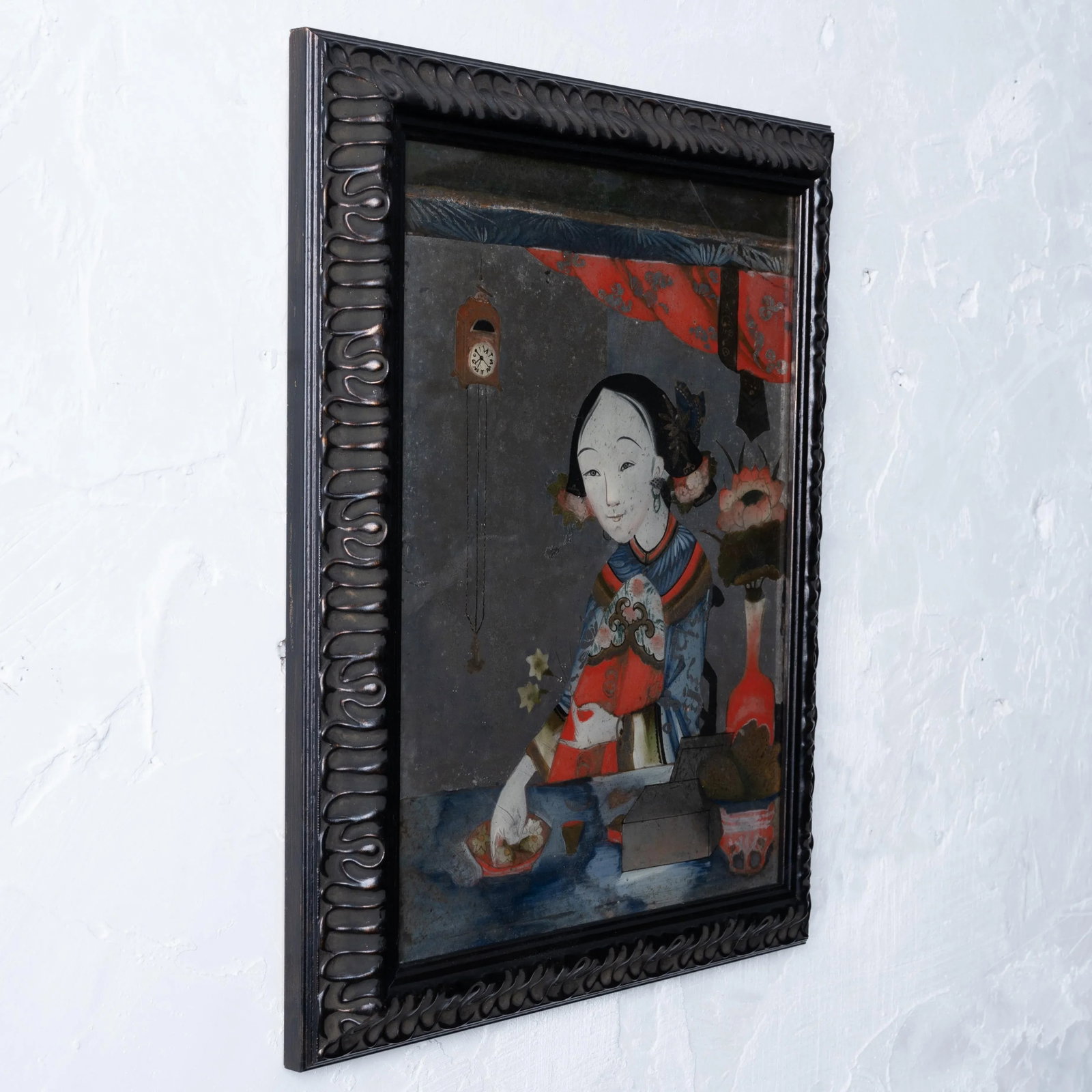 Verre Eglomise Chinese Export Portrait Painting - 4
