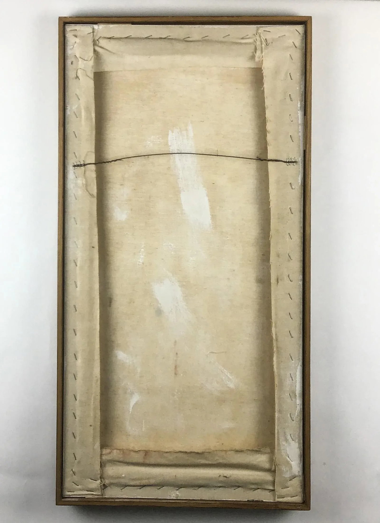 1980's Original Oil Wood Framed Painting Wheat Fields Signed - 4